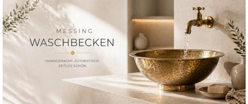 Messing-Waschbecken