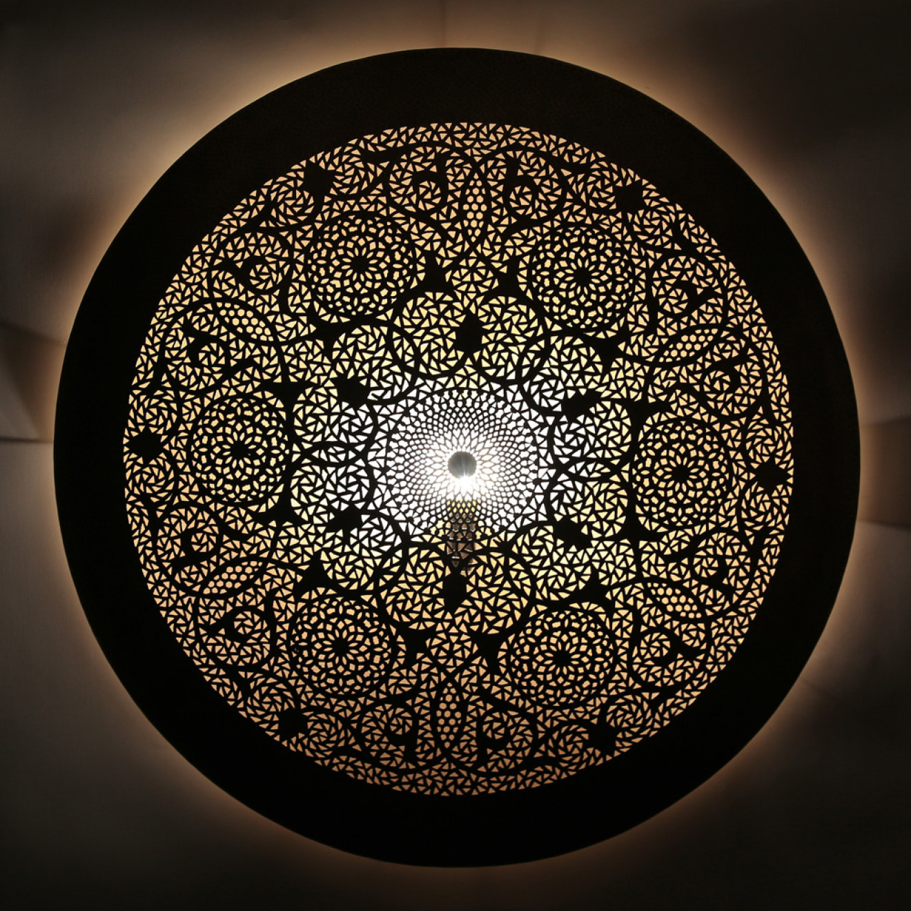 Orientalische Wandlmape aus Messing DORA-FES D80cm