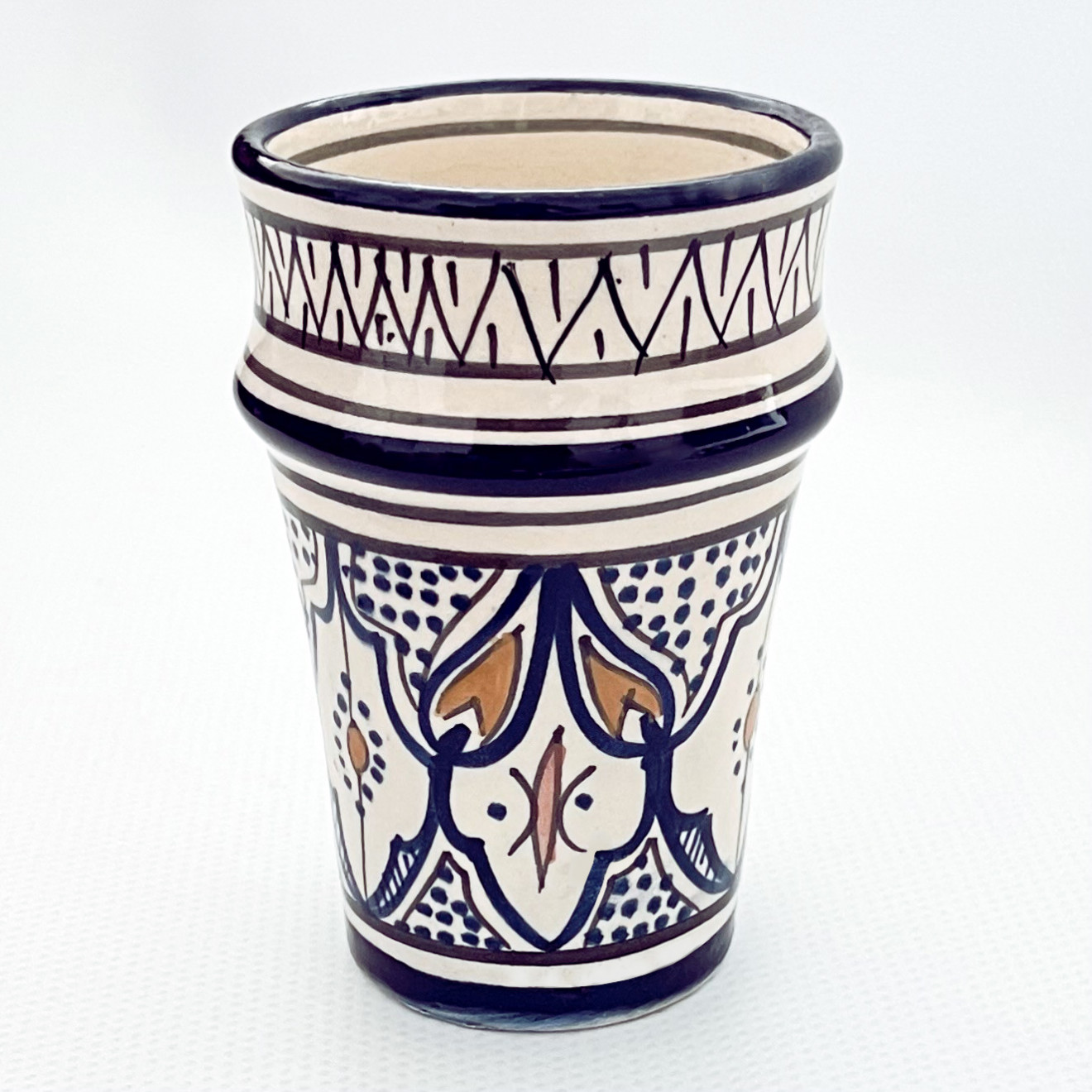 Handbemalter Keramikbecher 200ml BMK8 Bunt