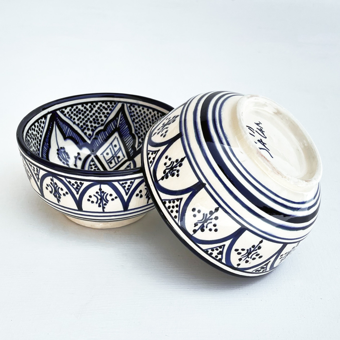 Handbemalte Schale aus Keramik SAFI-18 Ø13cm