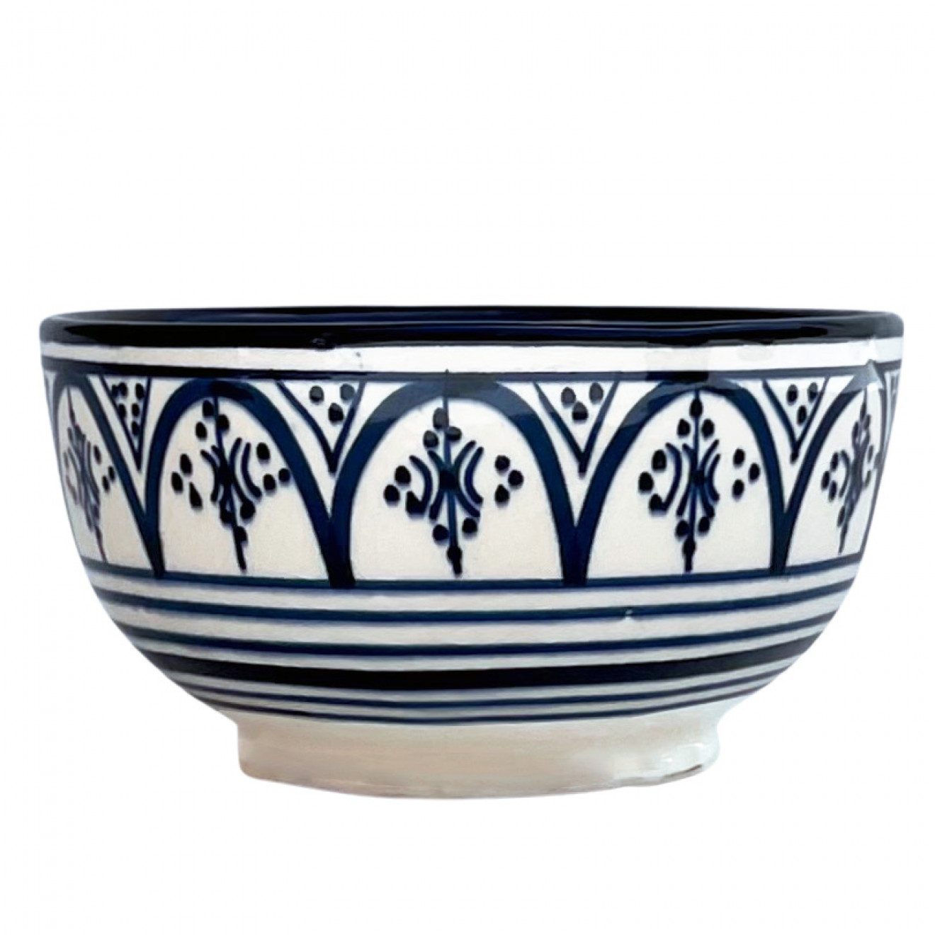 Handbemalte Schale aus Keramik SAFI-18 Ø13cm