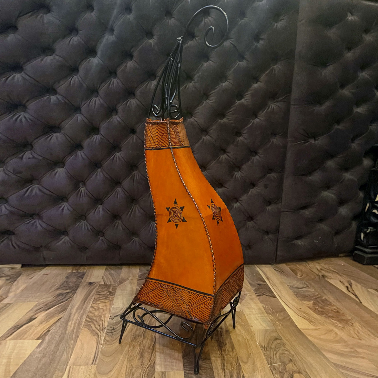 Stehleuchte aus Marokko KANAR H78cm orange