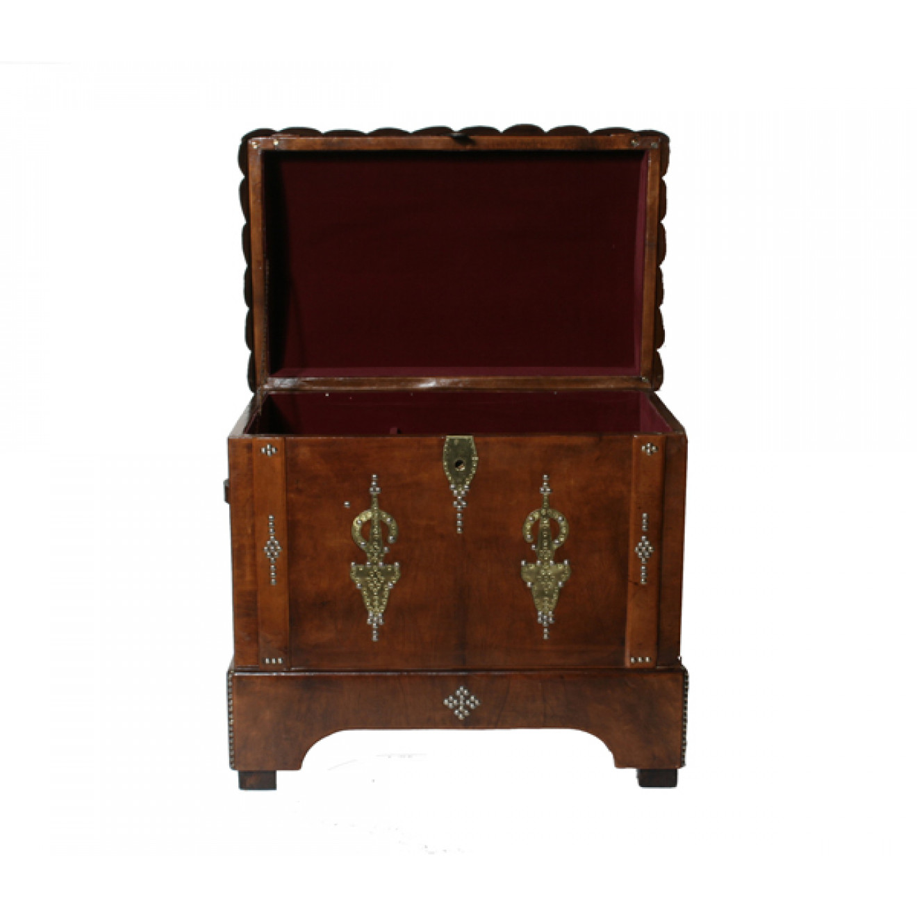 Orient Truhe mit Lederüberzug