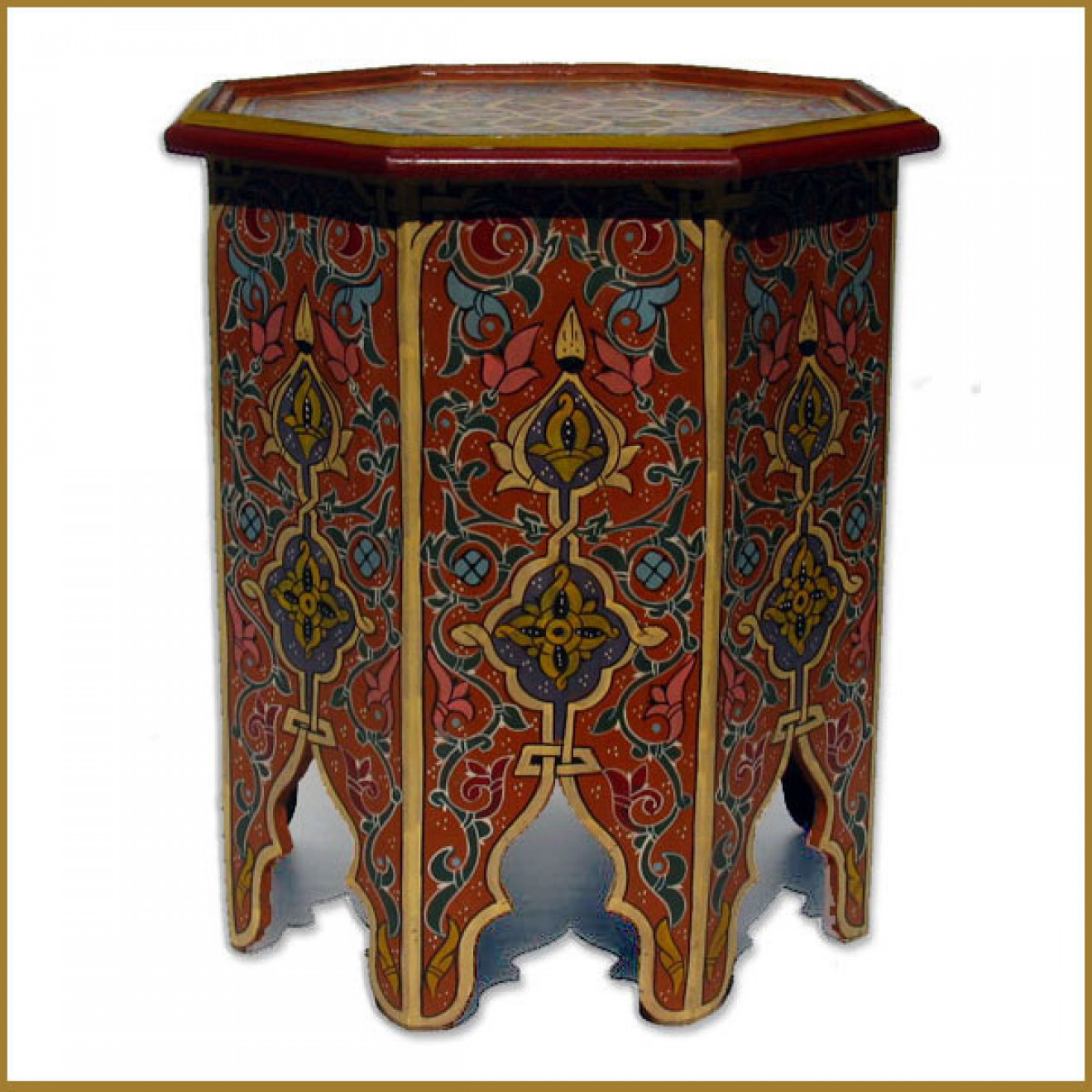 Orientalischer handbemalter Teetisch LAHMAR