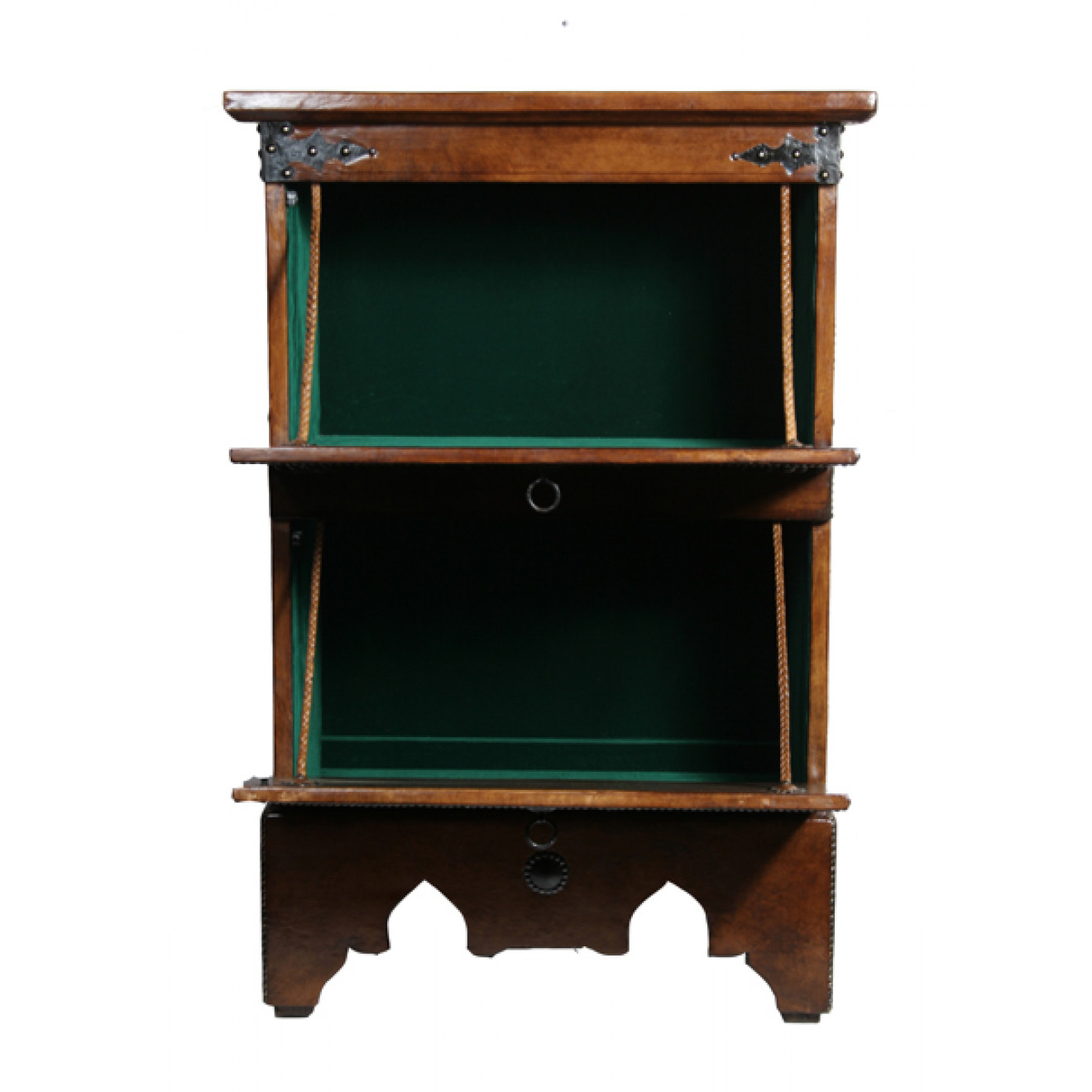 Orientalischer Schrank mit Leder Überzug Oudaya