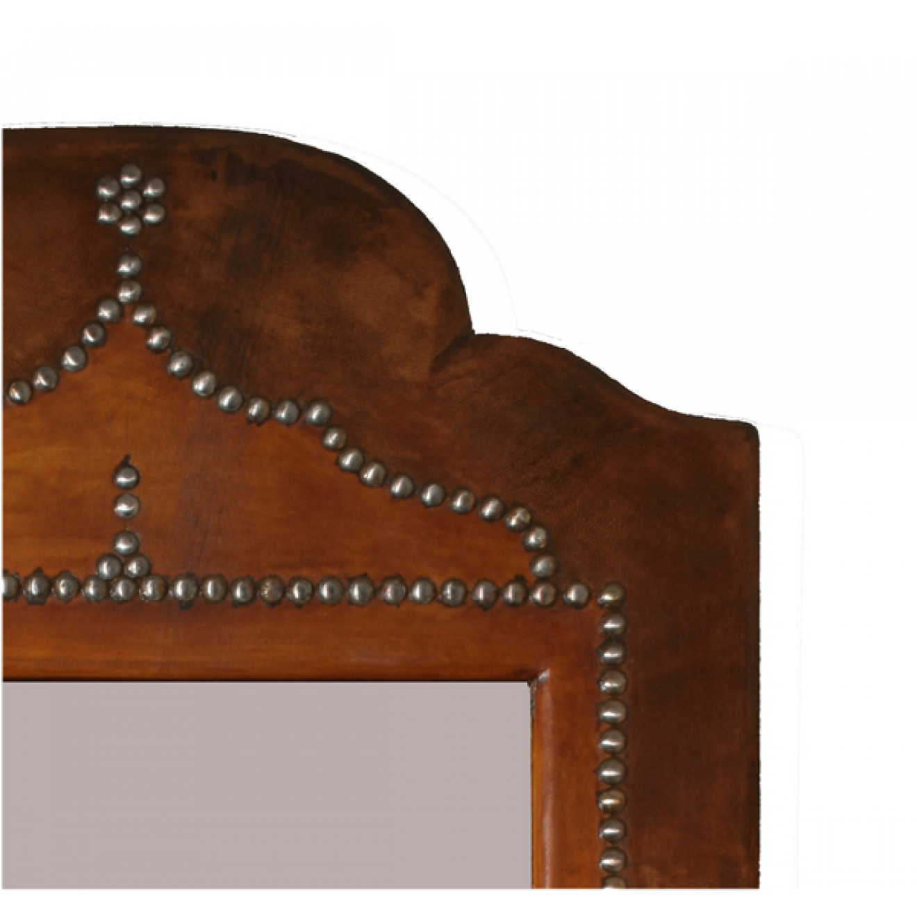 Marokkanischer Spiegel Leder