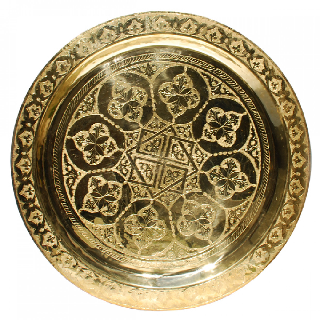 Marokkanischer Teetisch aus Messing 70cm