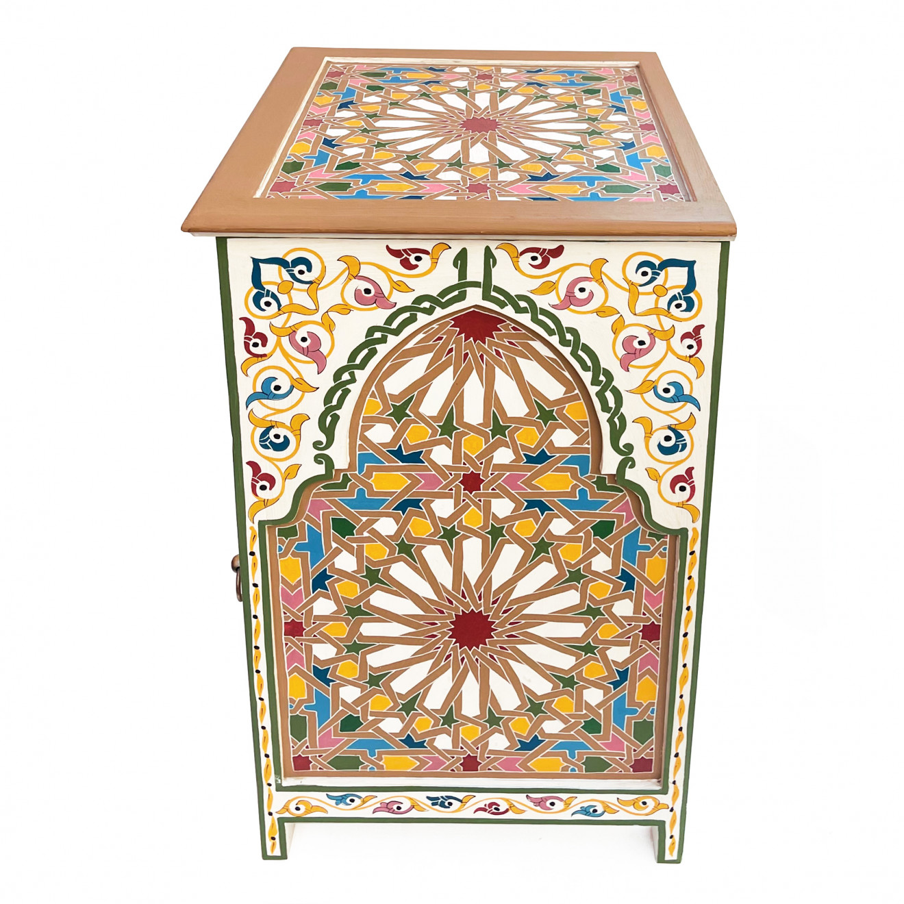 Orientalischer Nachttisch TALAYA 70x50cm Bunt