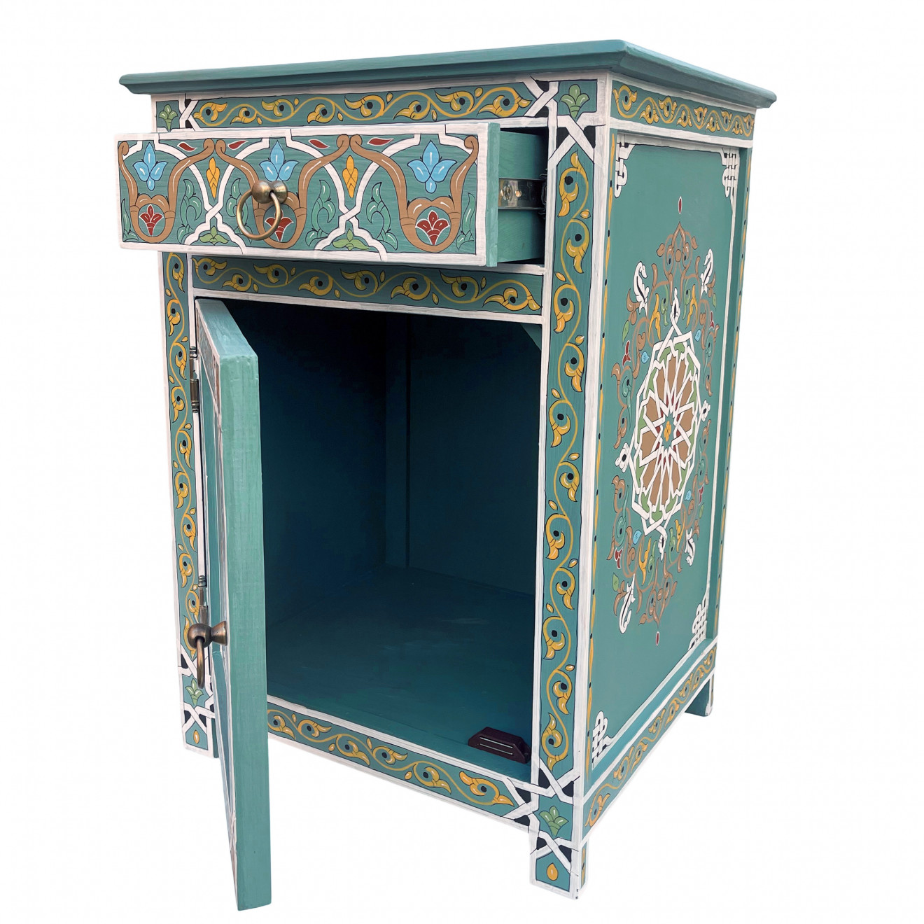 Handbemalte kleine marokkanische kommode LAINA