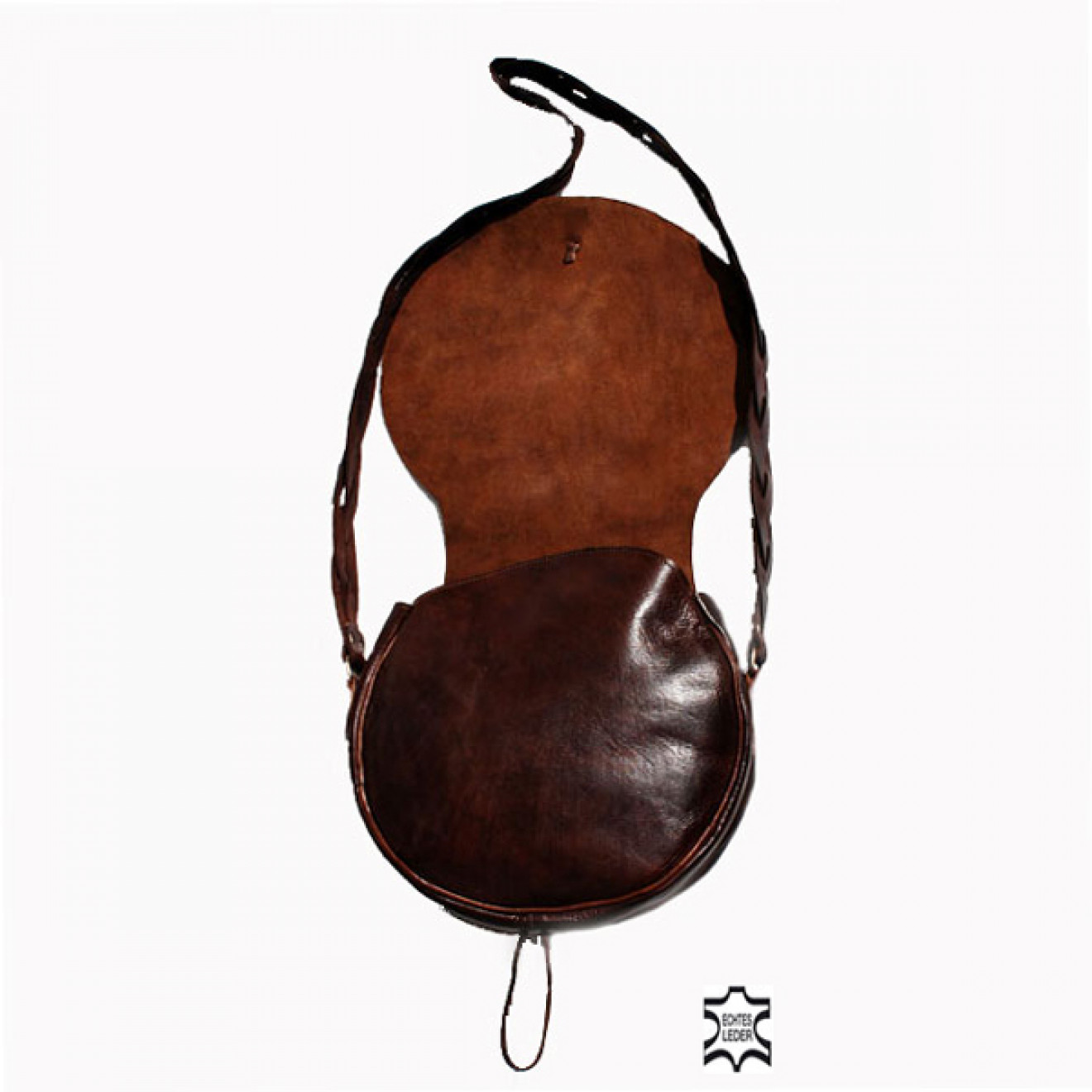 Schultertasche aus echtem Leder