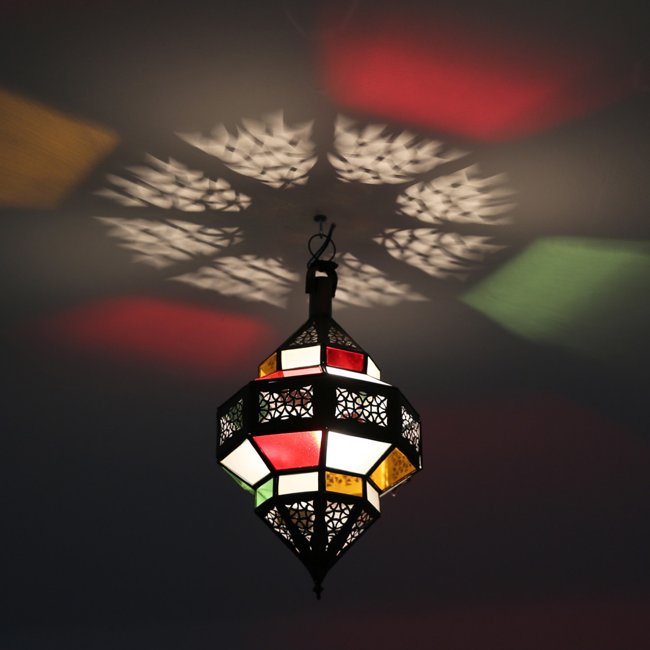 Marokkanische Hängeleuchte "Salma" Multi