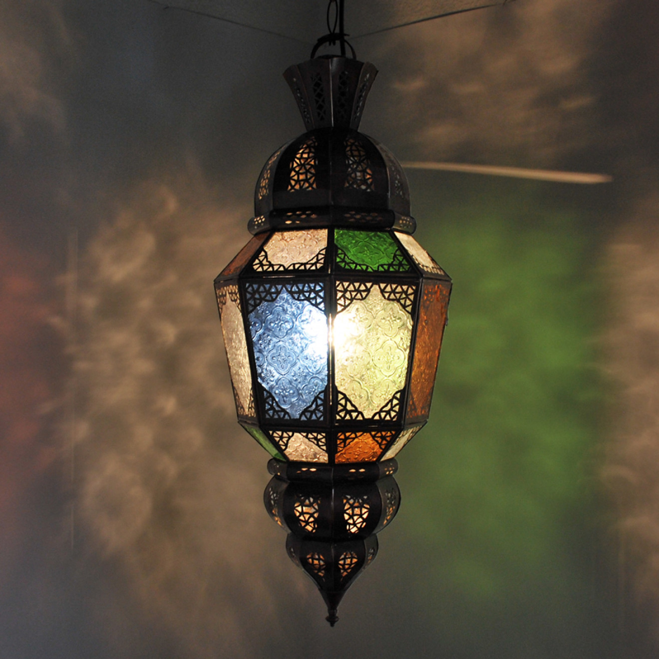 Marokkanische Deckenlampe BATIKA-Multi H70cm