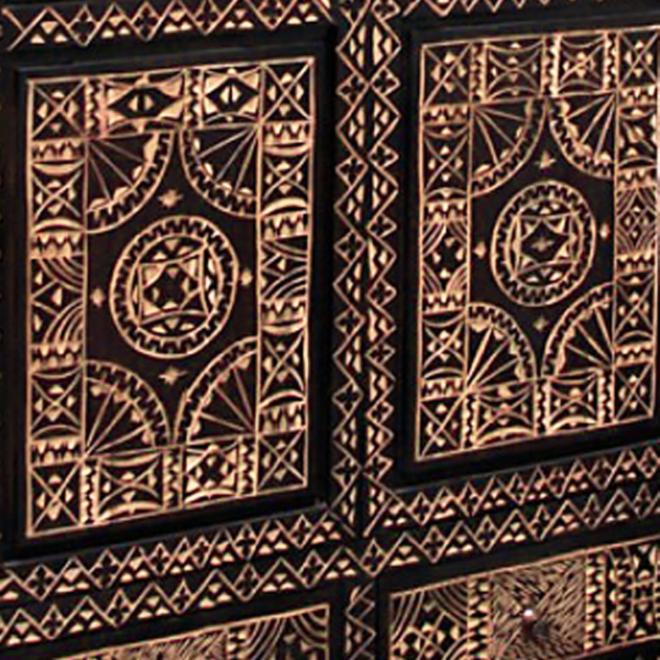 Orientalischer Schrank CERDERNHOLZ Handgeschnitzt TAFRAUT