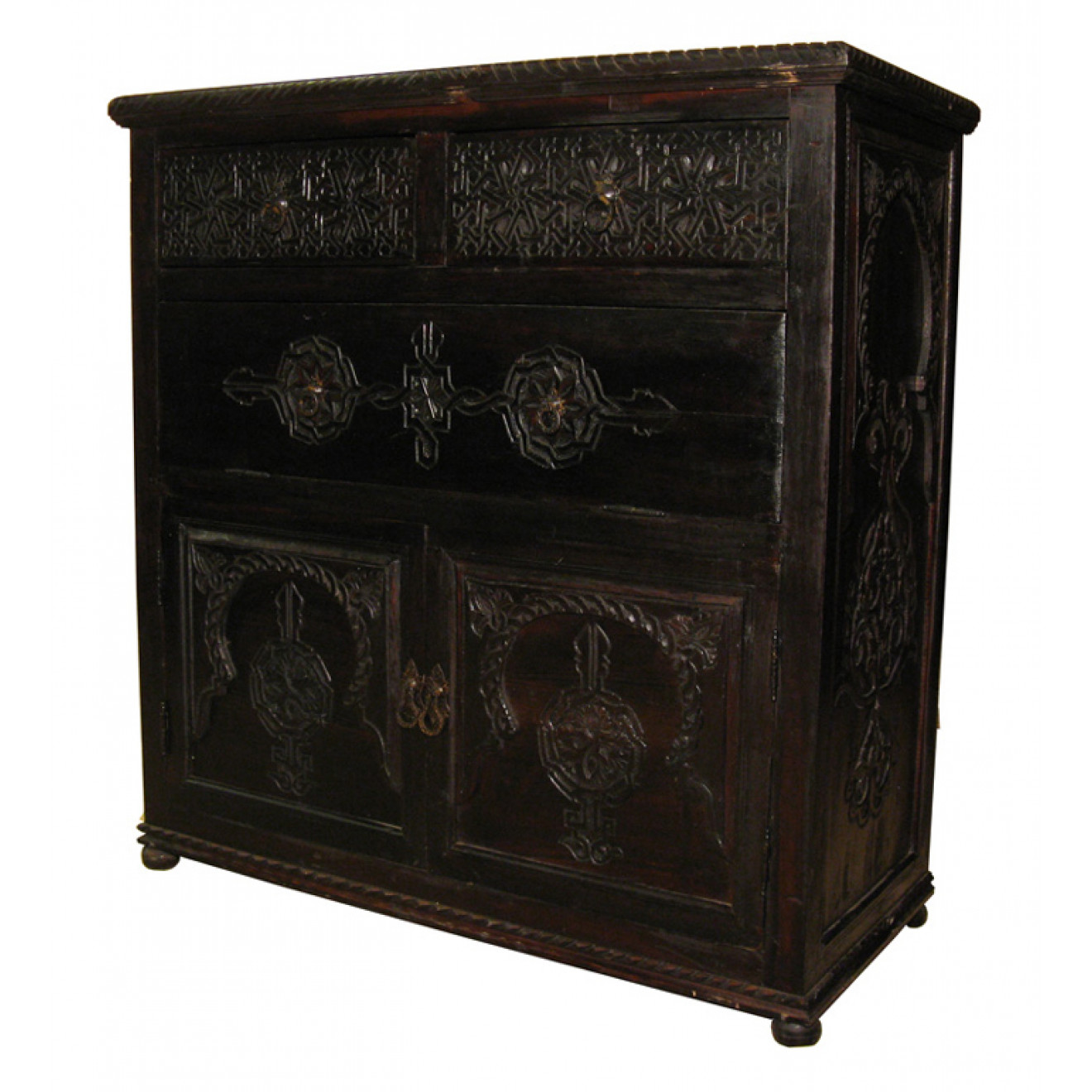 Orientalischer Holzschrank aus Marokko "Berber_1"