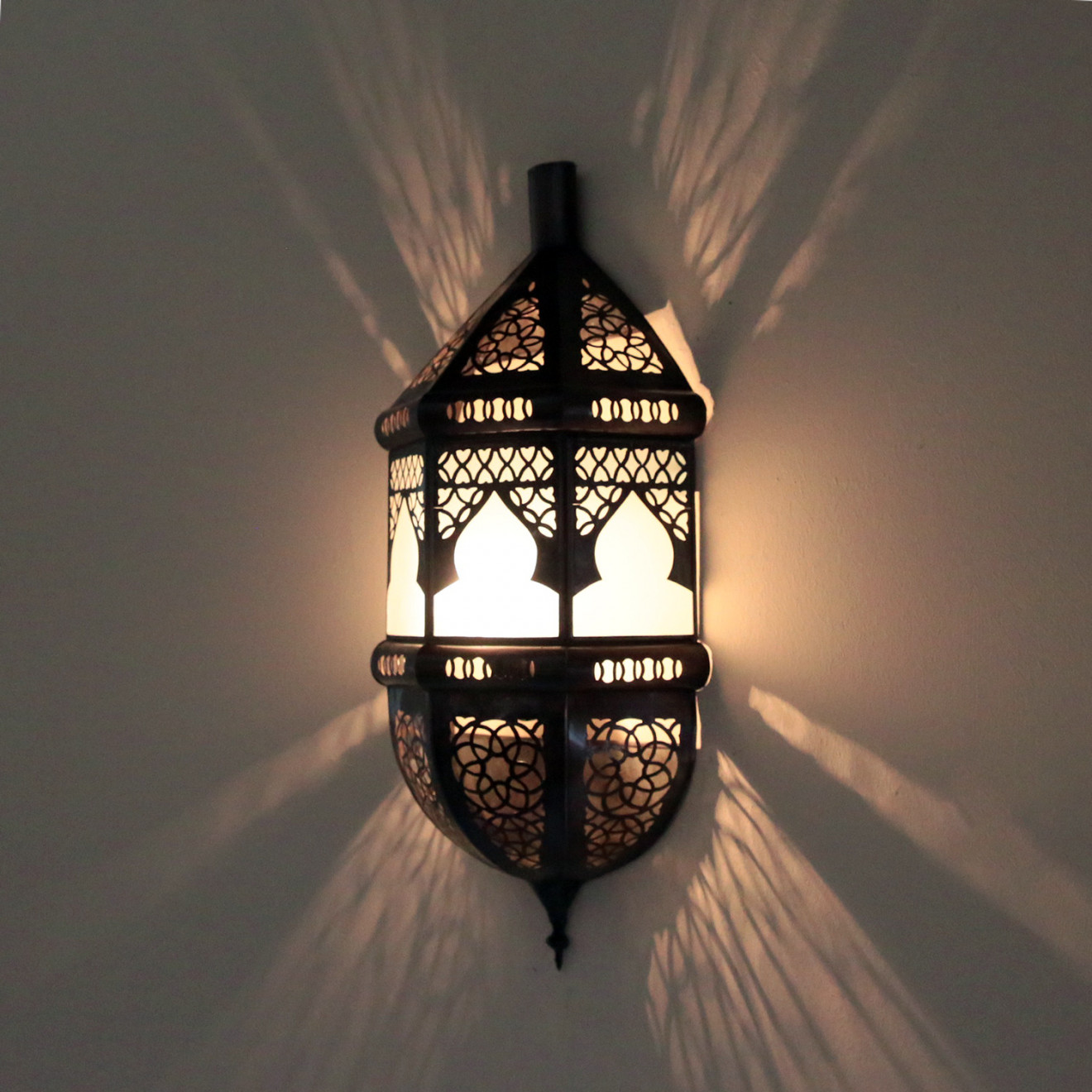Arabische Wandlampe aus Glas TOBOGA