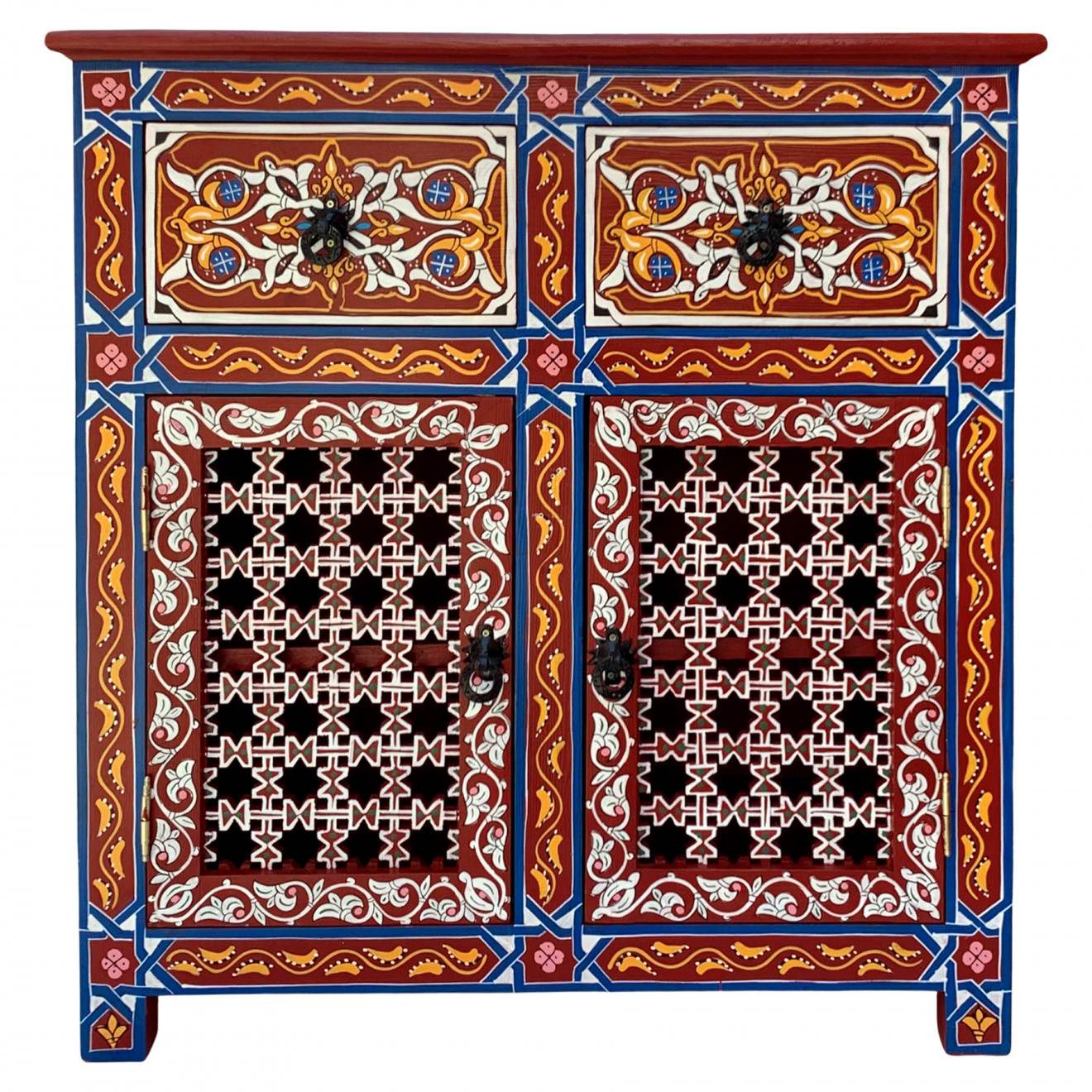 Marokkanischer Kommode Handbemalt