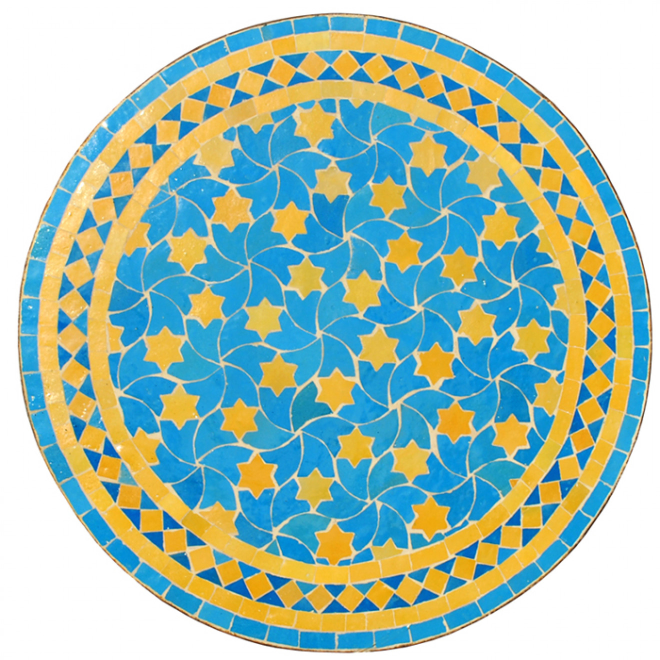 Marokkanischer Mosaiktisch RAFRAF-1 D60cm