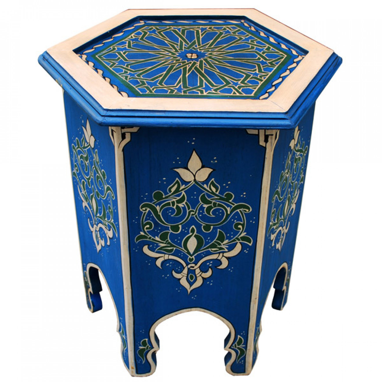 Orientalischer Teetisch aus Holz Handbemalen ZARGA