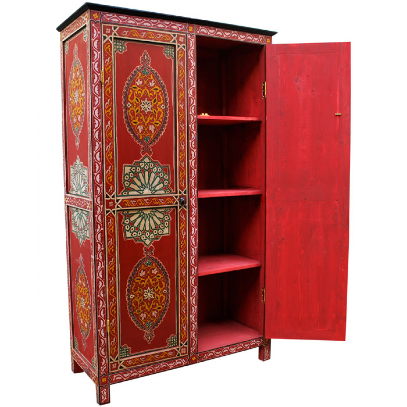 Orientalischer Schrank aus Marokko ZWACK-rot