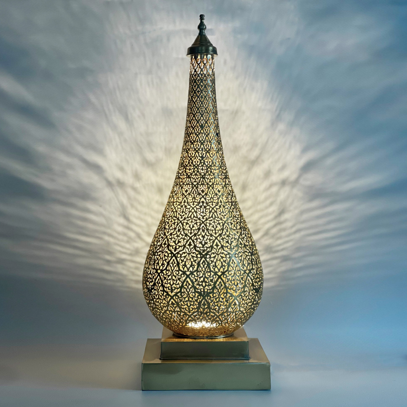 Orientalische Stehleuchte aus Messing SAHAR H-L