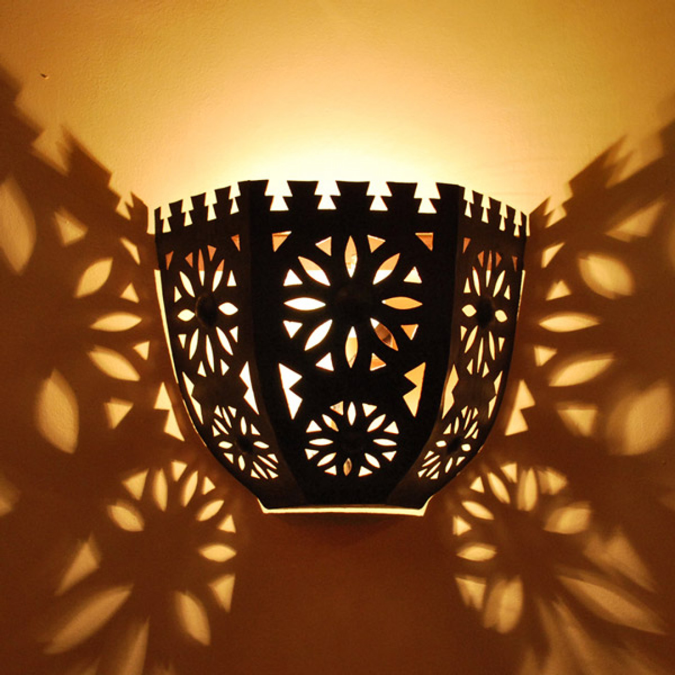 Eisen Wandlampe "Kasbah" H20cm