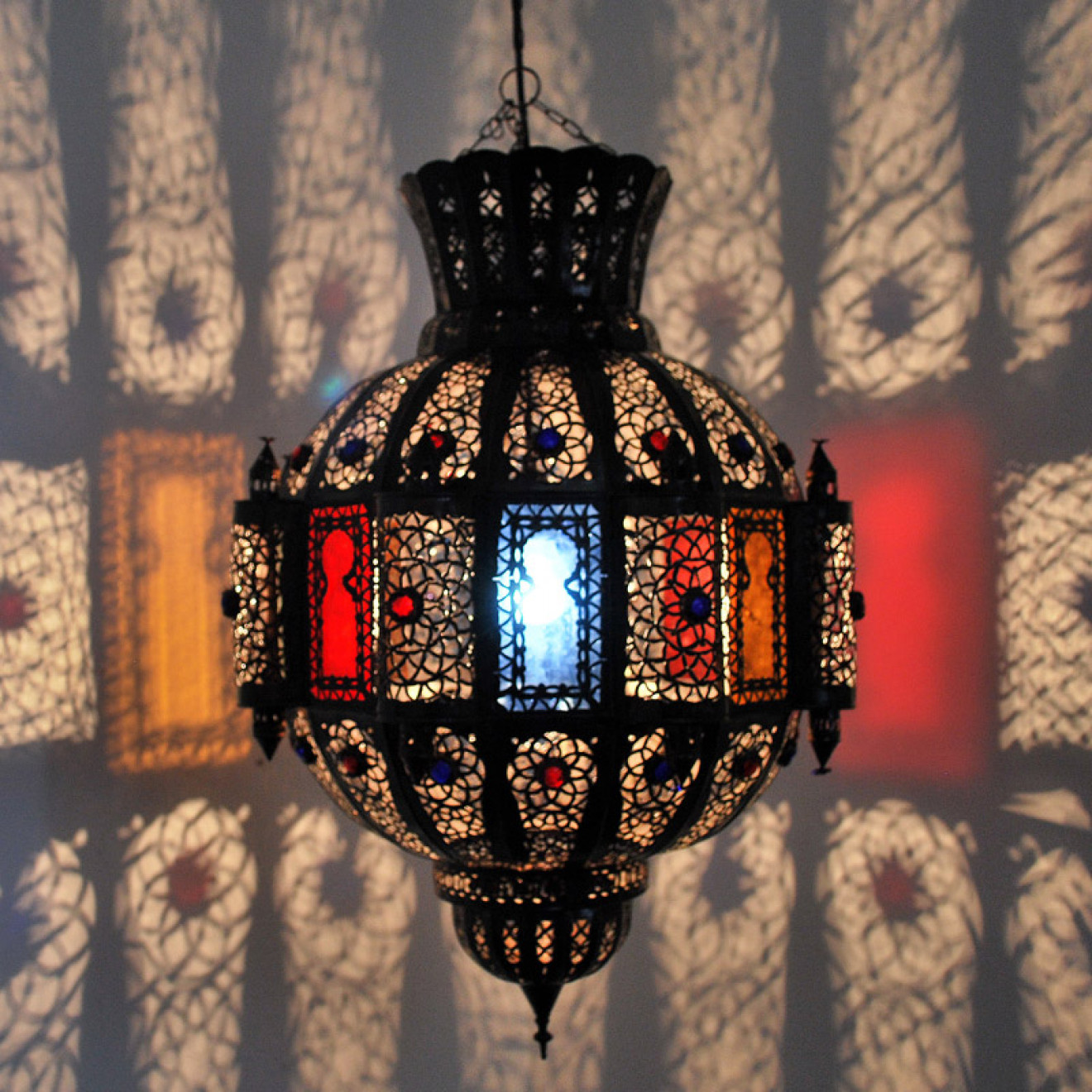 Orientalische Hängelampe aus Metall "Kricha_XL" Orientalische Hängelampe aus Metall "Kricha_XL"