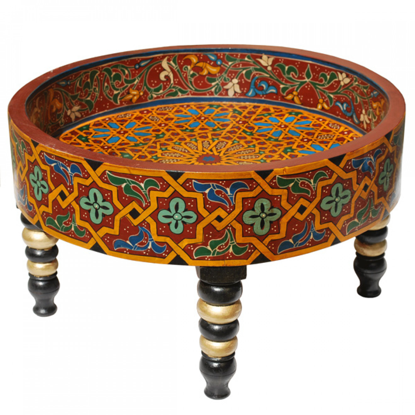 Orientalischer Teetisch niedrig JAFNA-1