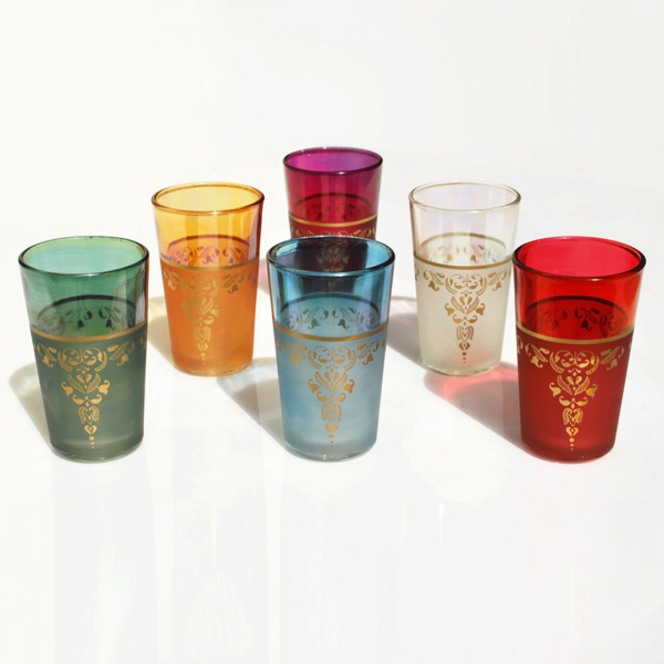 Marokkanische Teegläser "Thahab" 6 Stück