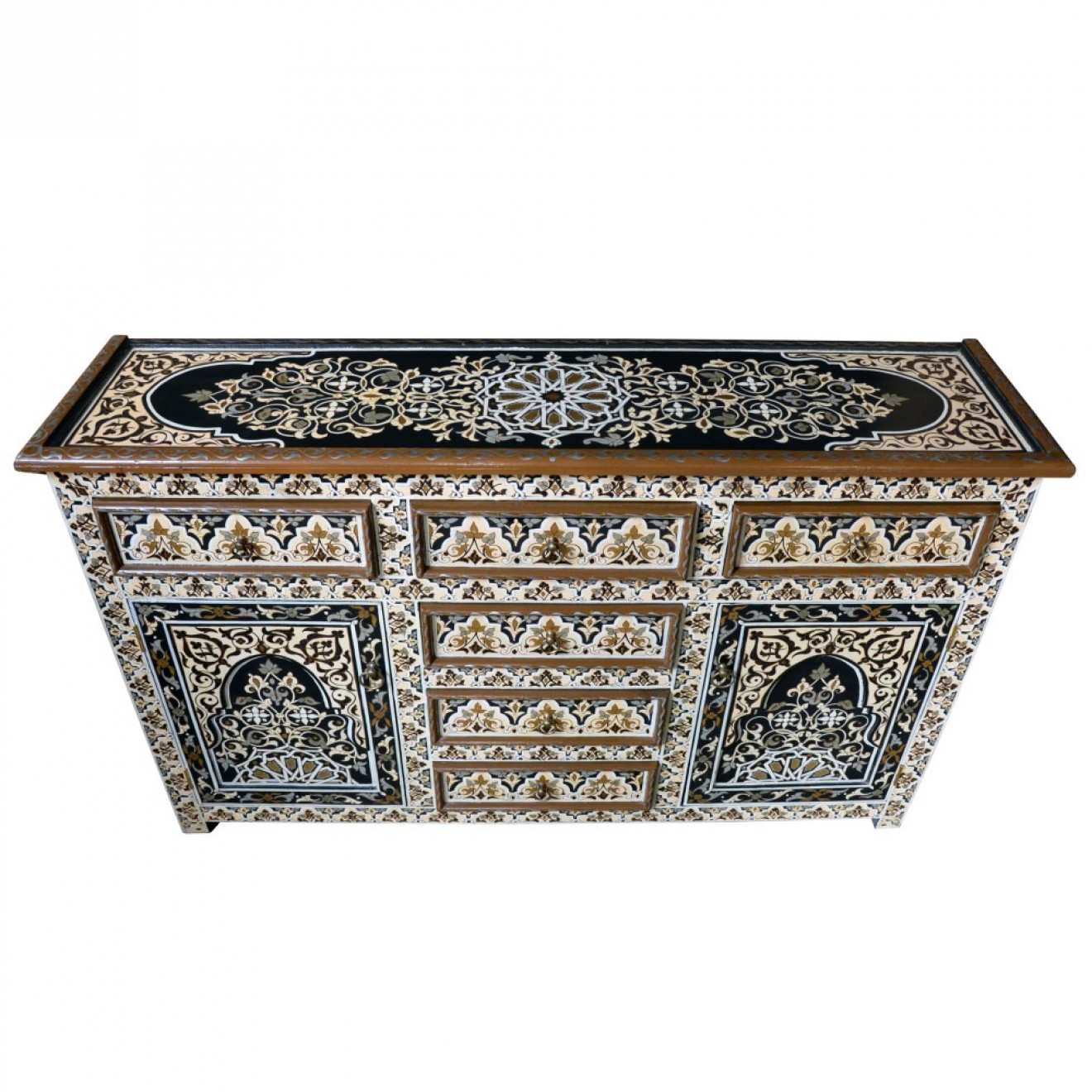 Arabischer Büffet-Schrank handbemalt HAMIDOU