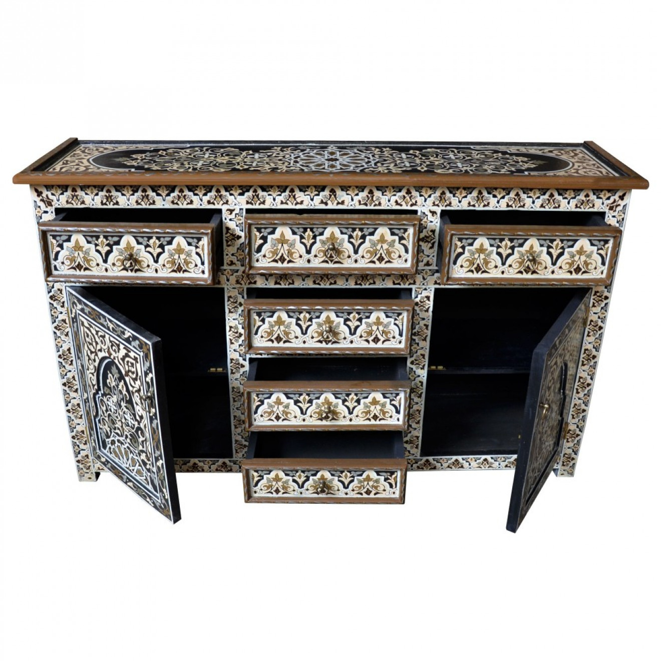 Arabischer Büffet-Schrank handbemalt HAMIDOU