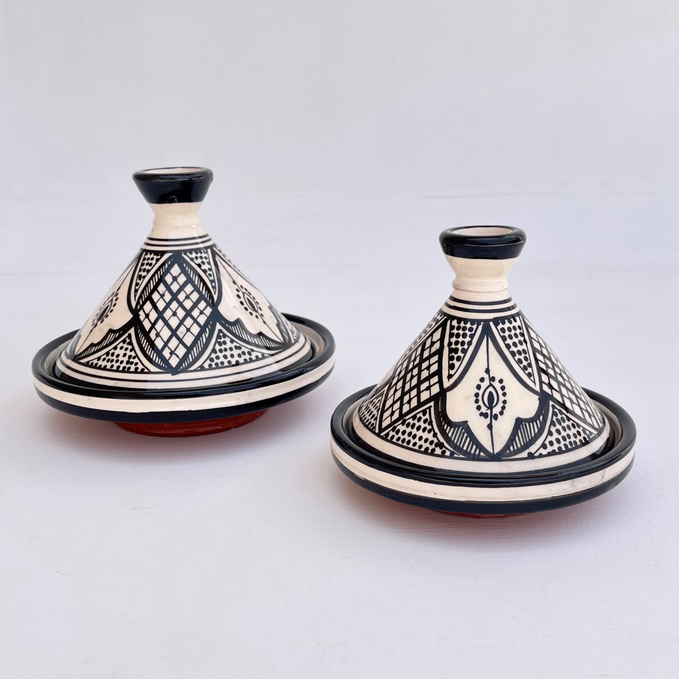 Kleine dekorative Tajine Ø15cm Schwarz