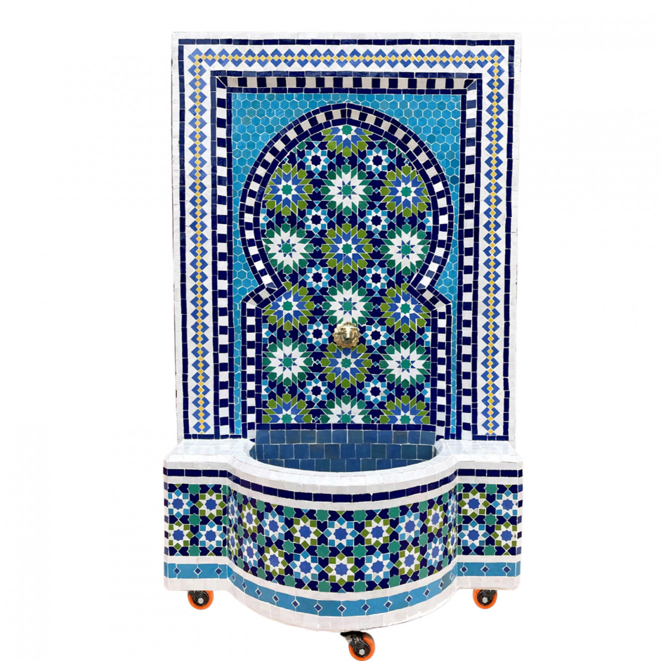 Marokkanischer Brunnen aus Mosaiksteine ANKABUT-3