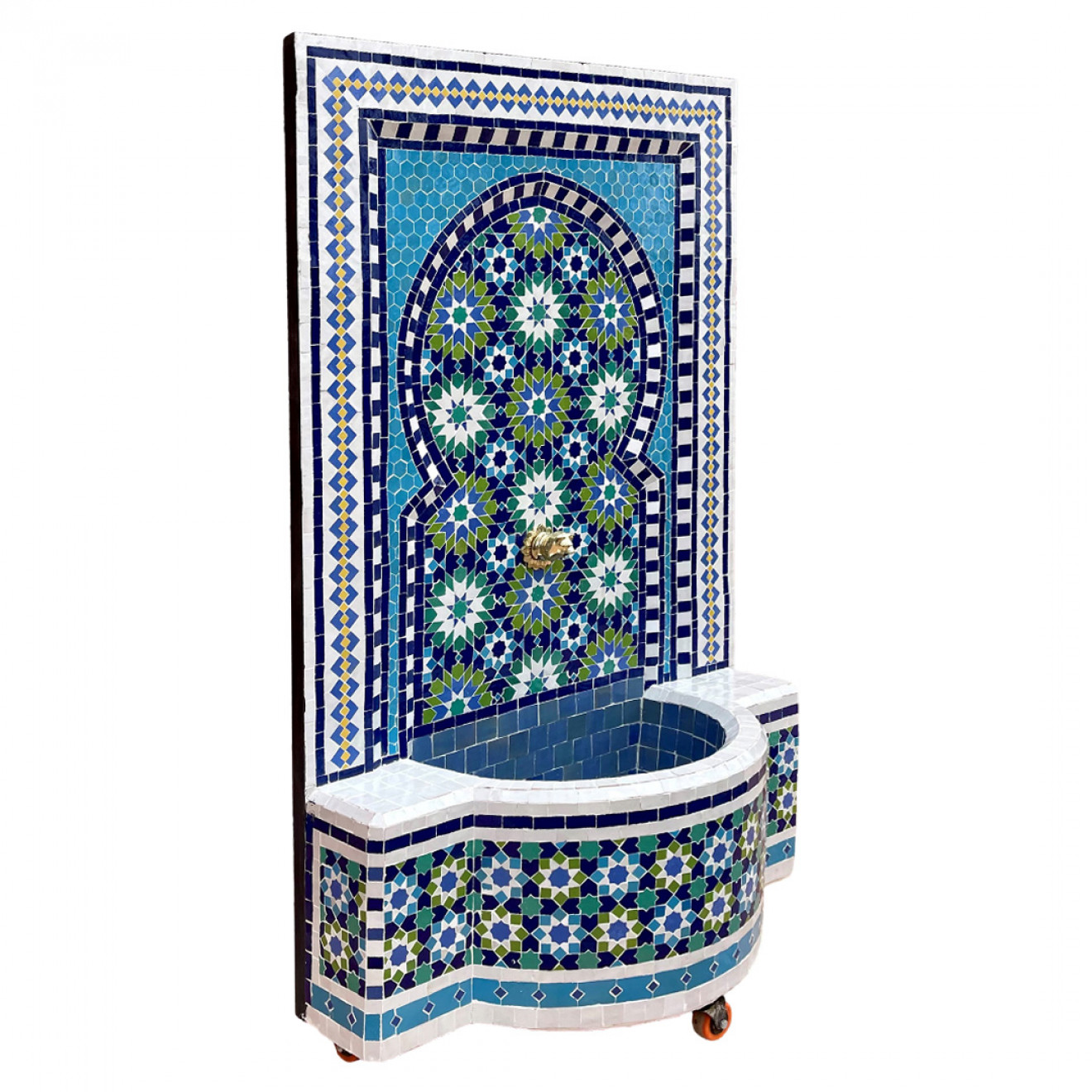 Marokkanischer Brunnen aus Mosaiksteine ANKABUT-3