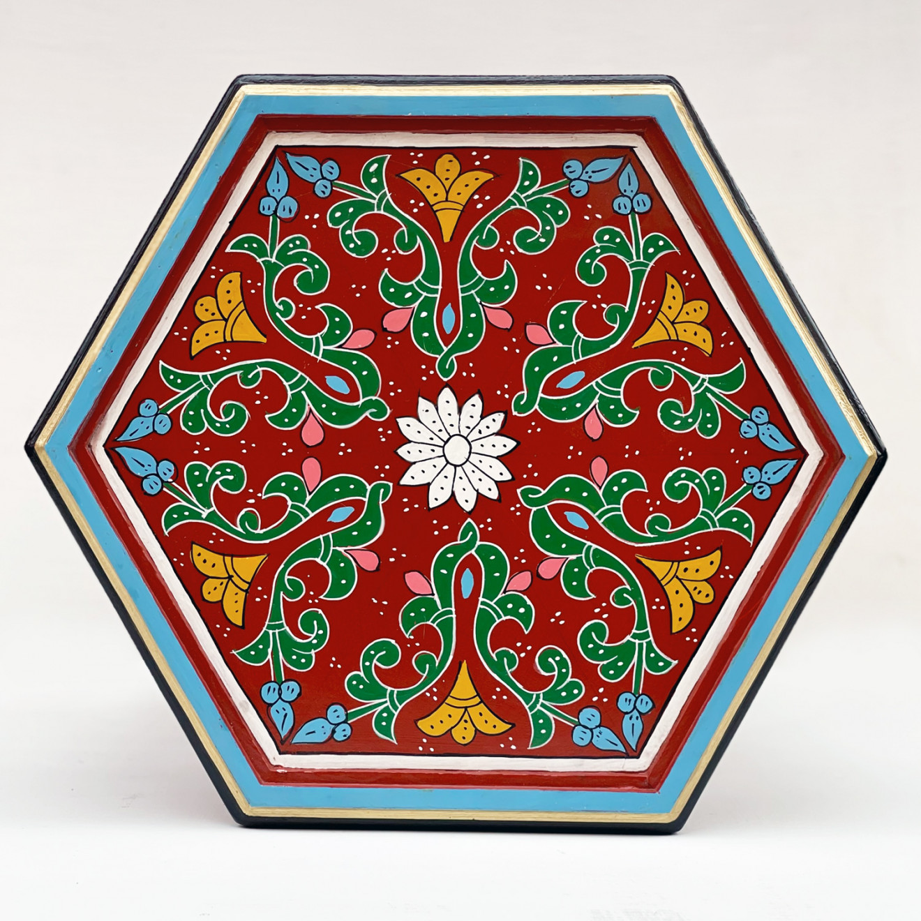 Handbemalter Marokkanischer Beistelltisch NIHAL