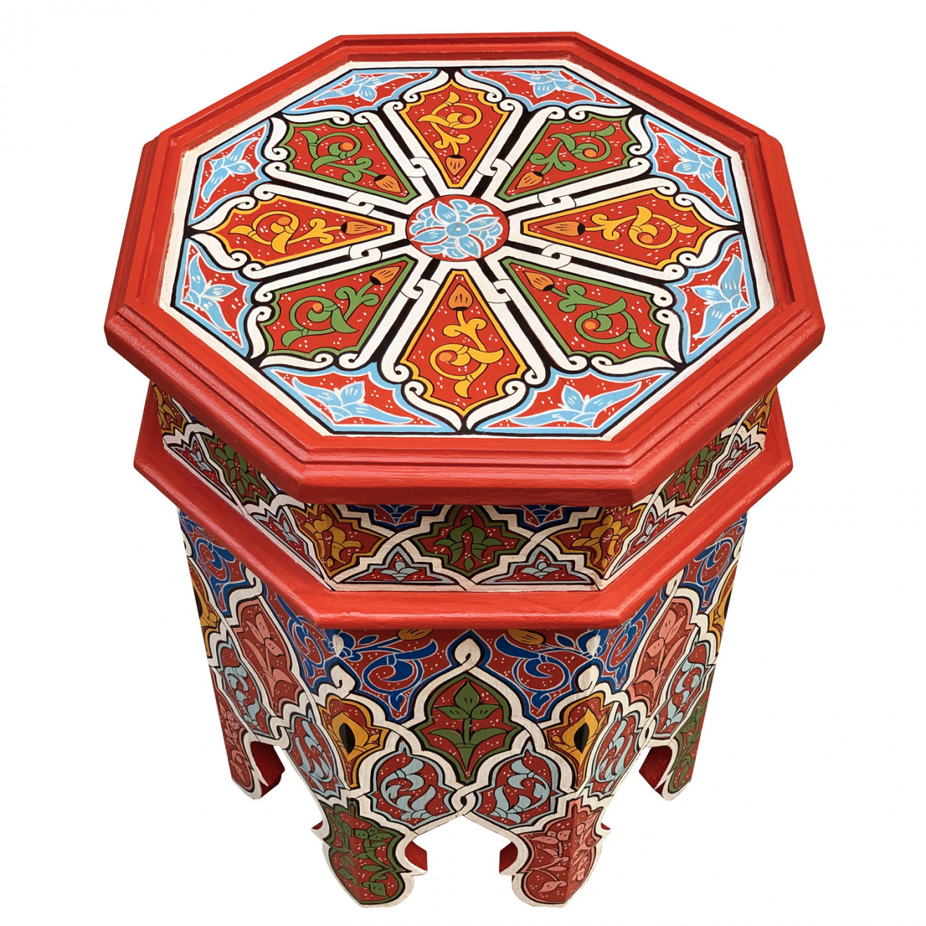 Handbemalter Marokkanischer Teetisch HEDIA