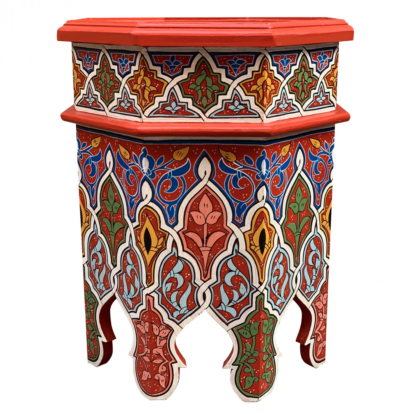 Handbemalter Marokkanischer Teetisch HEDIA