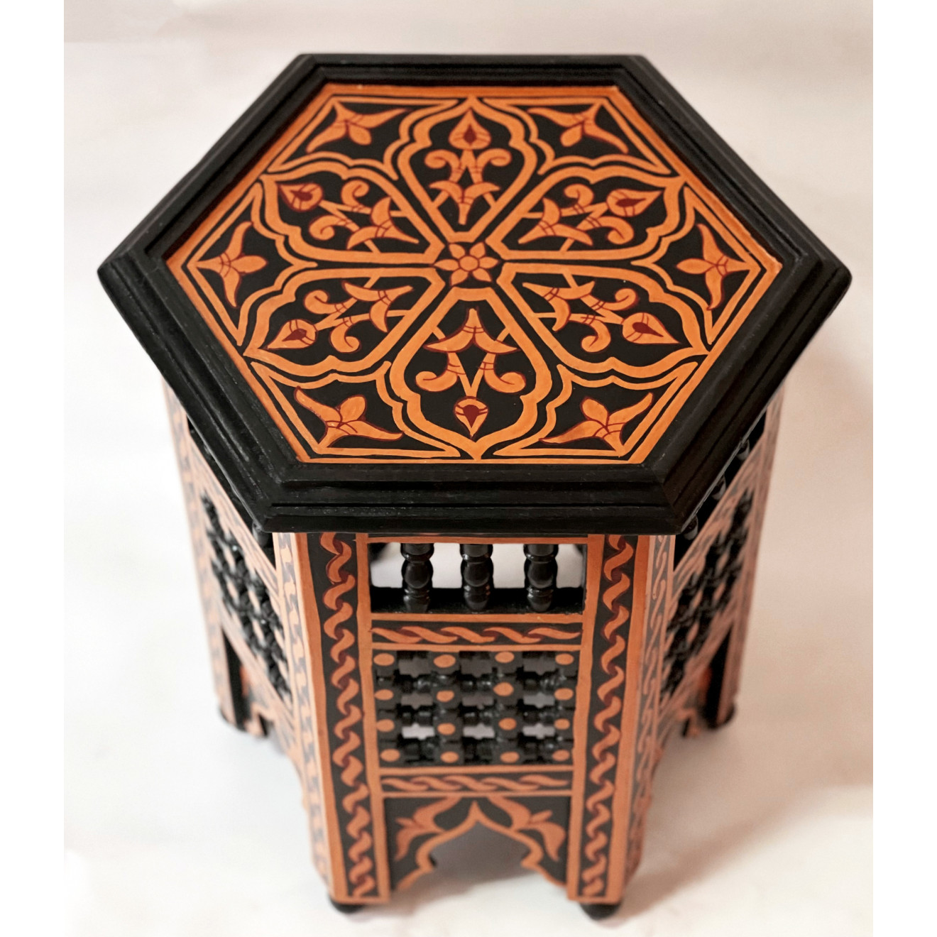 Orientalischer Beistelltisch Schwarz KAHAL