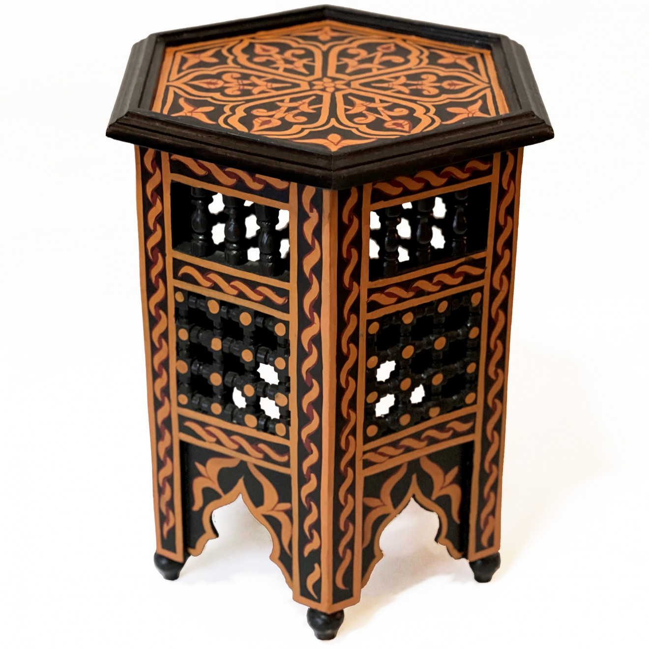 Orientalischer Beistelltisch Schwarz KAHAL