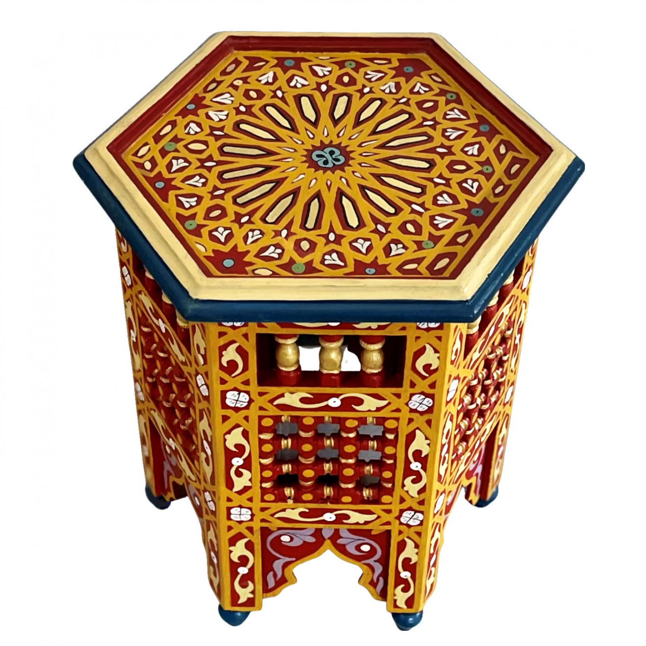 Orientalischer Beistelltisch Handbemalt DAHBI