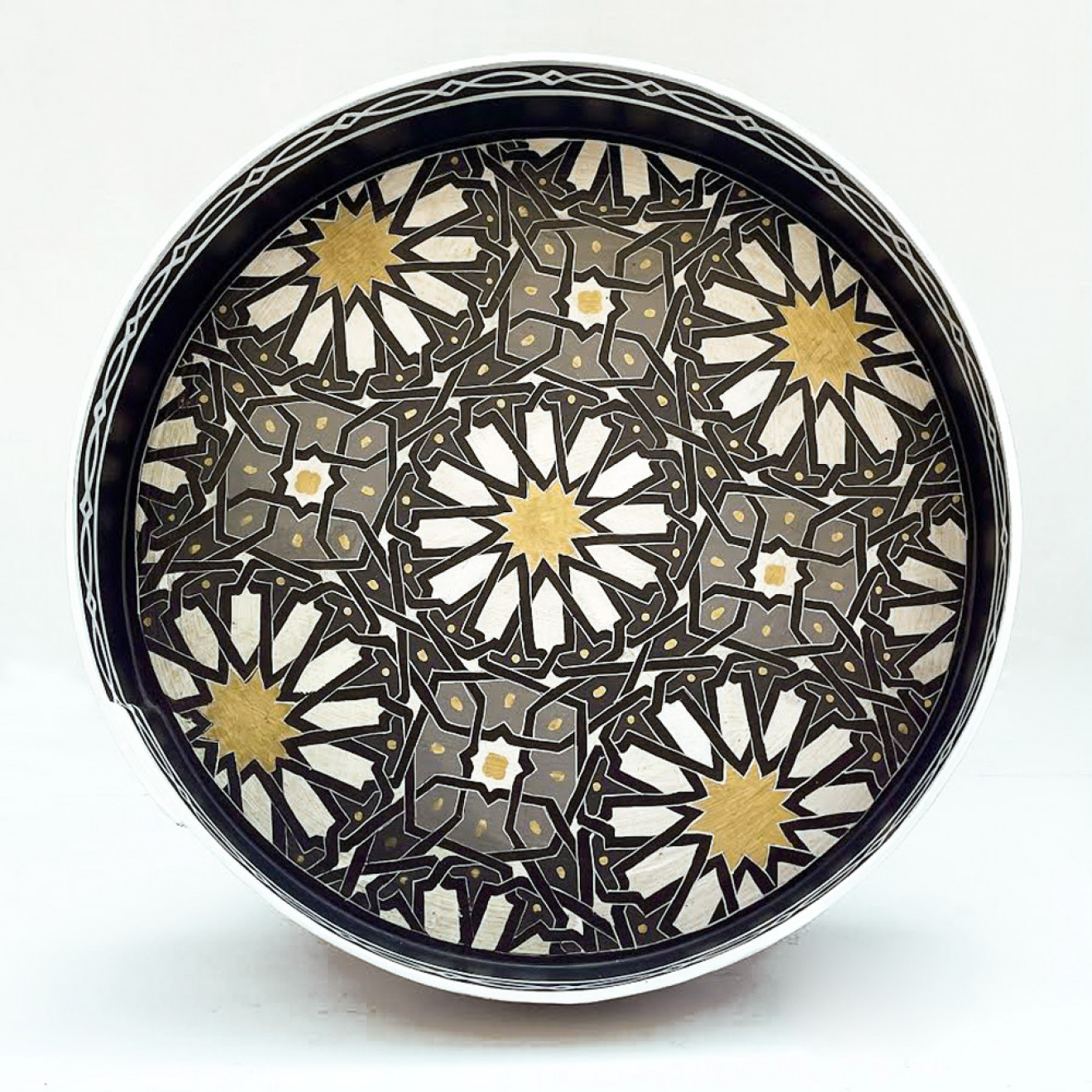 Orientalischer handbemalter Holztisch MIDA