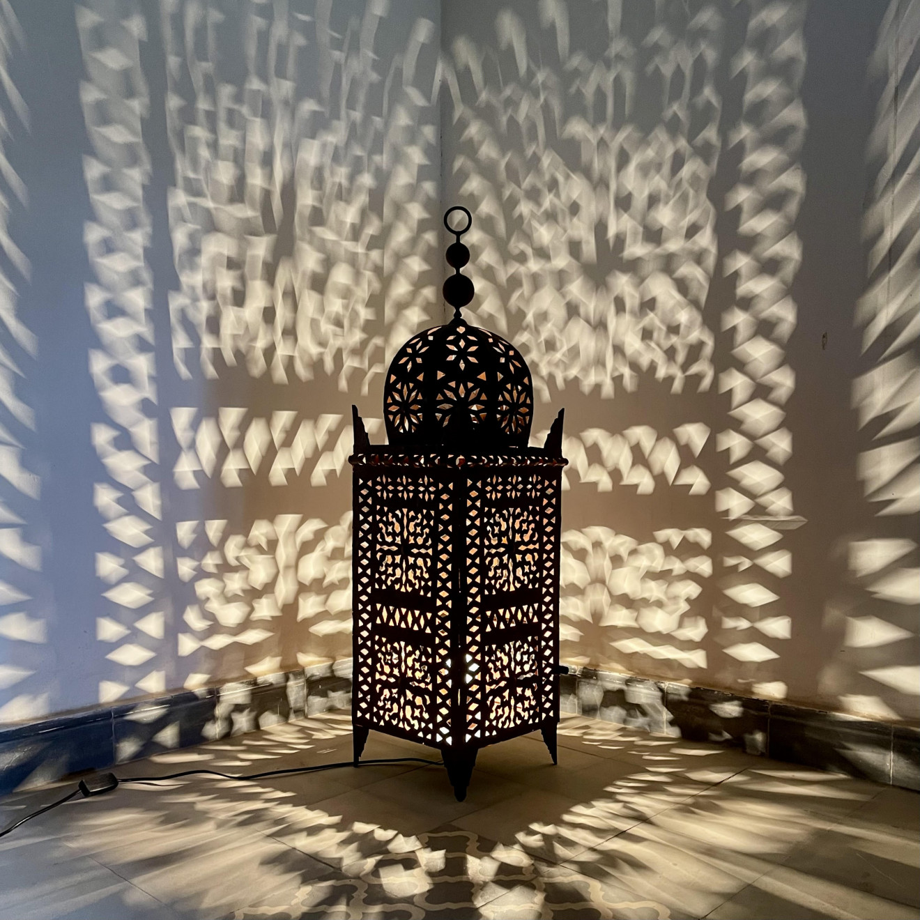 Marokkanische Laterne SAMA-2 H90cm