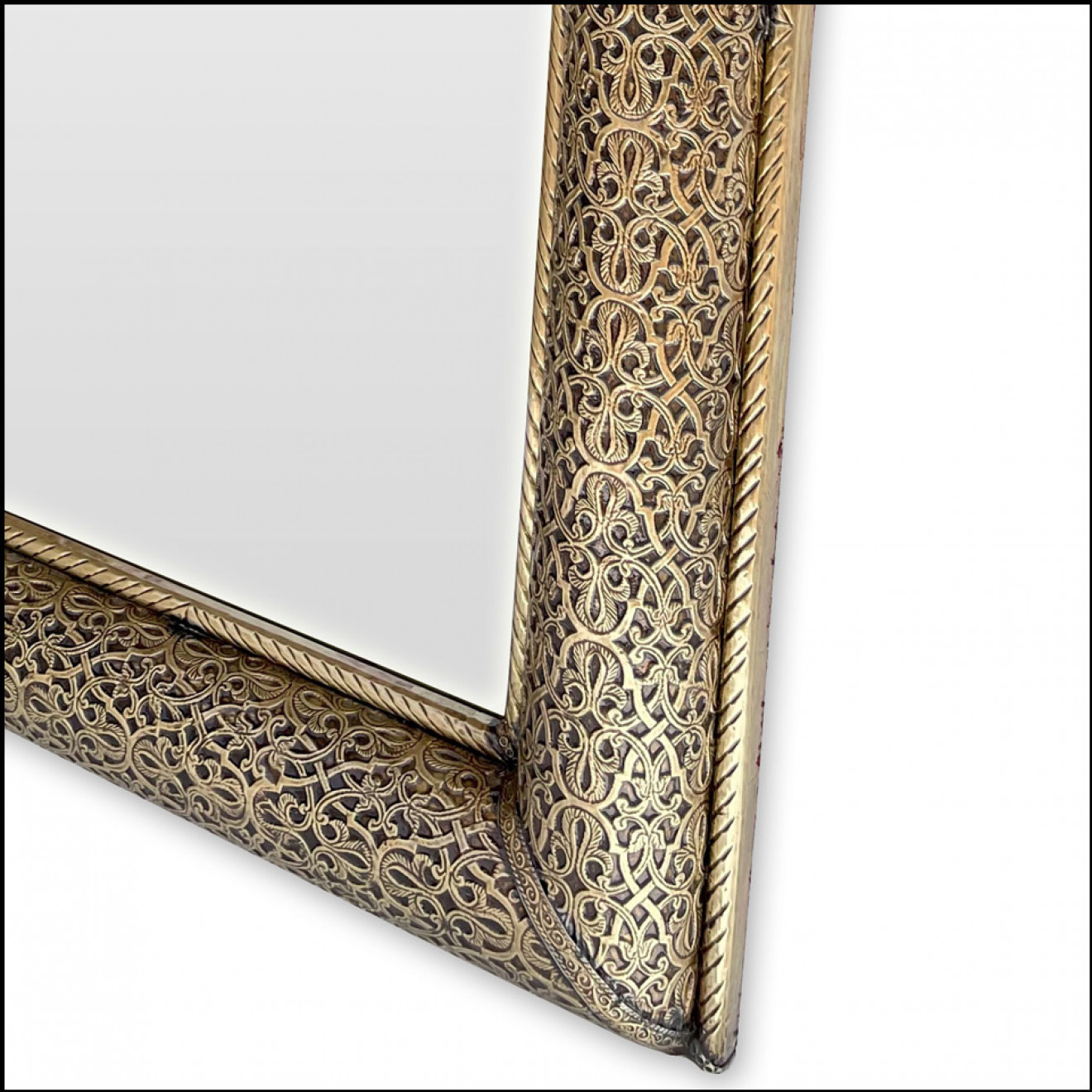 orientalsicher Messingspiegel SHADI H80cm