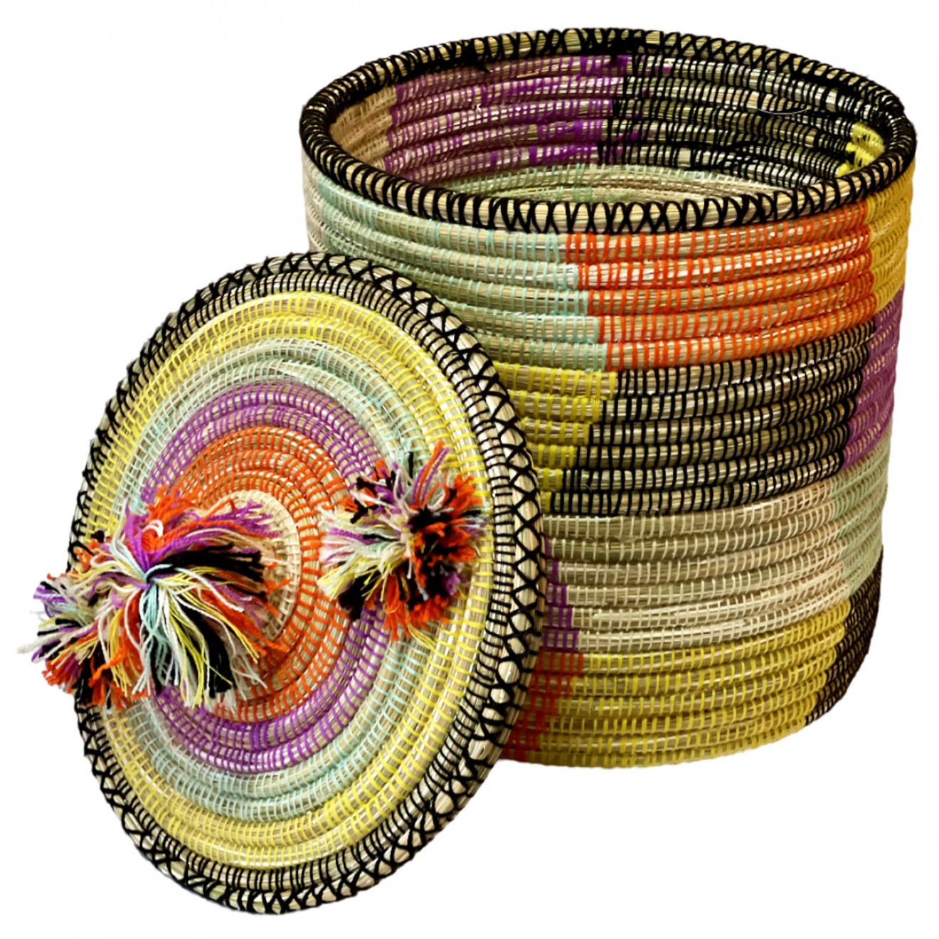 Handgefertigter Wäschekorb aus Marokko BELDI