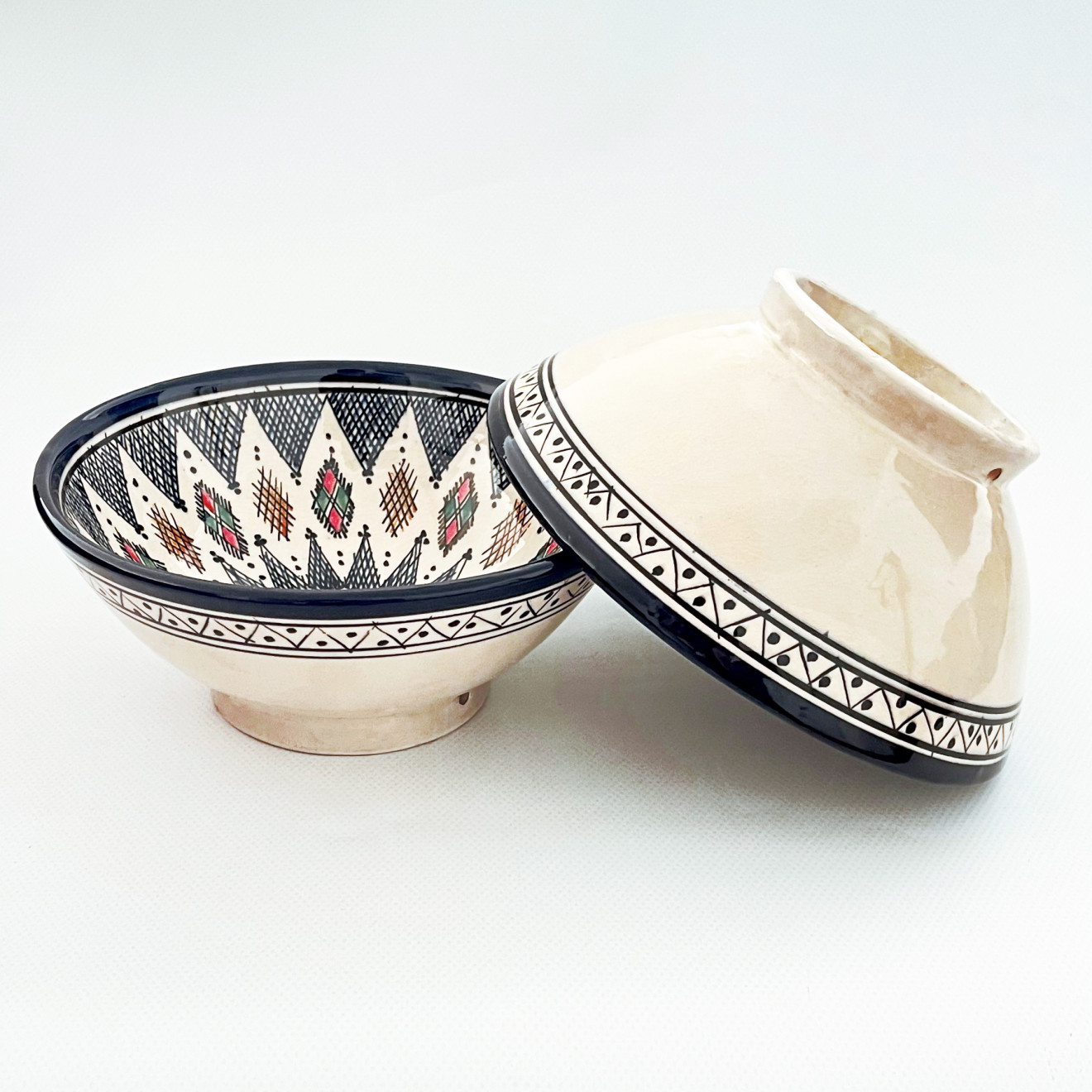 Marokkanische Keramikschale SAFI-5 Ø20 cm – handbemalt