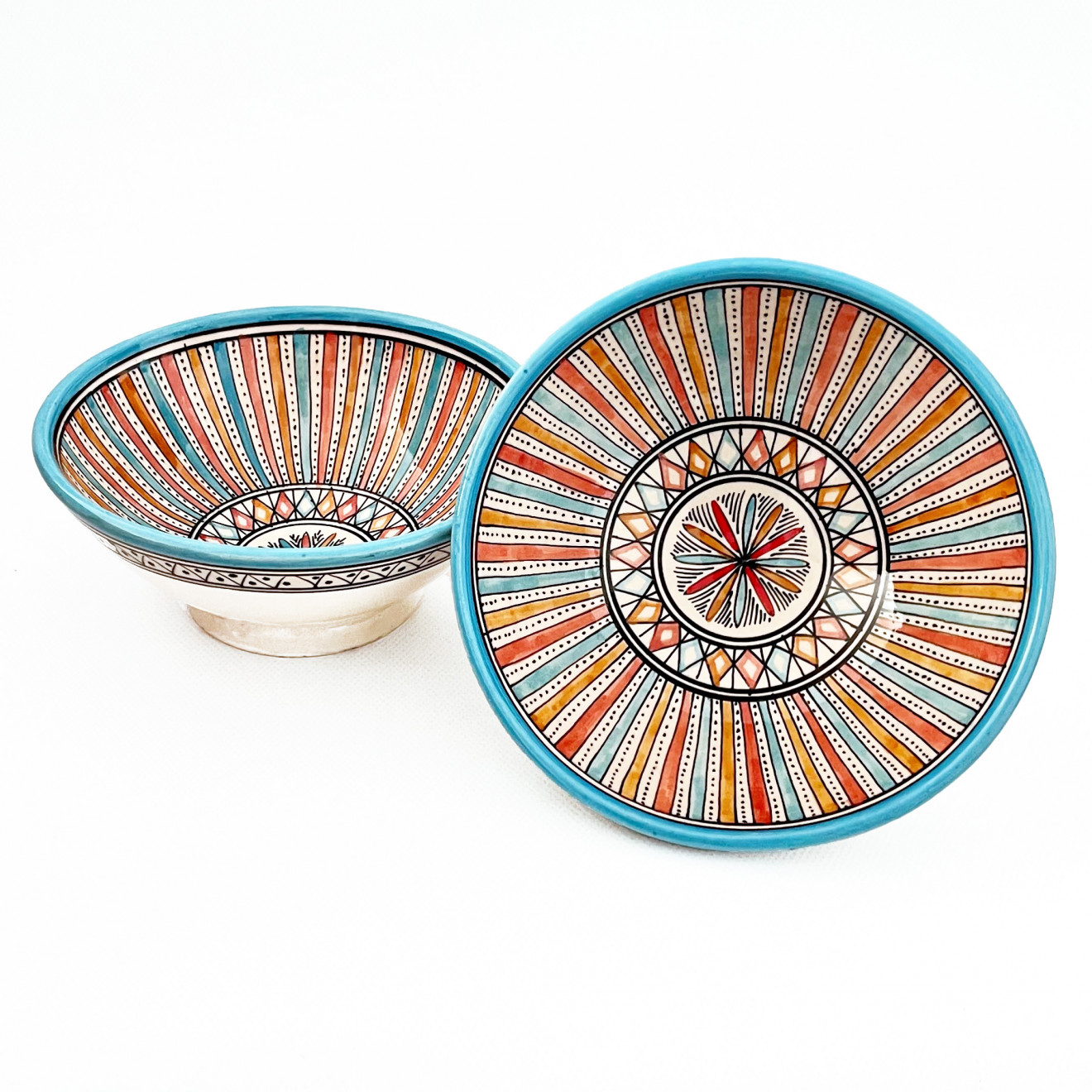 Marokkanische Keramik Schale Safi-4 Bunt Ø20 cm