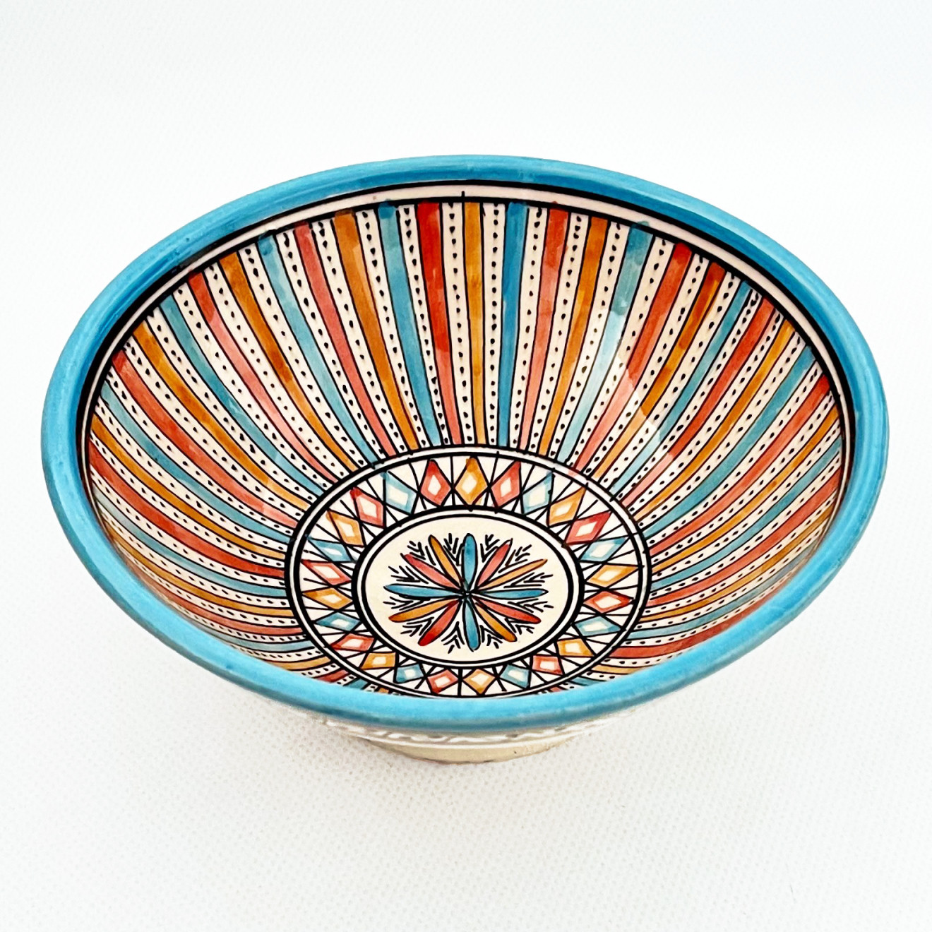 Marokkanische Keramik Schale Safi-4 Bunt Ø20 cm