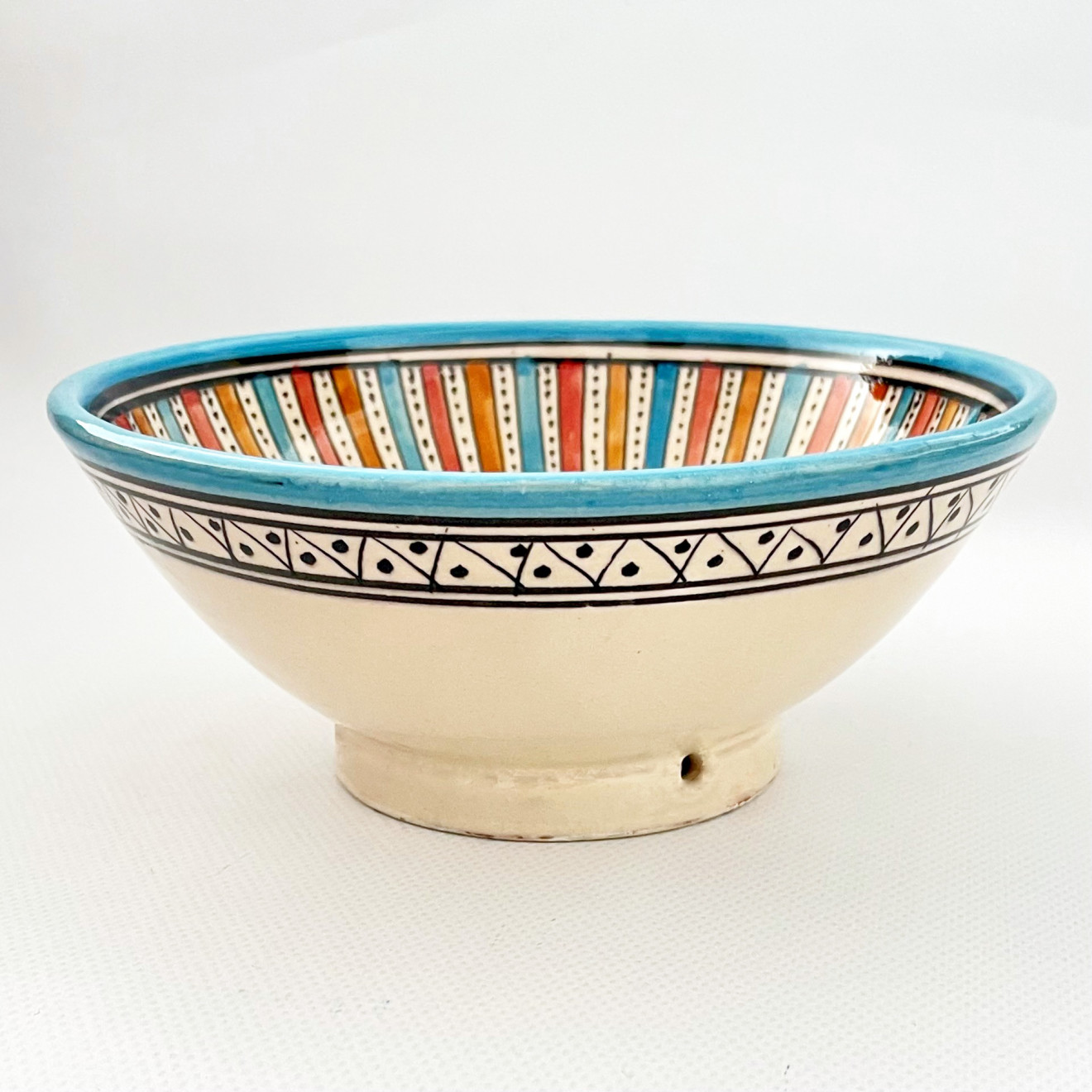 Marokkanische Keramik Schale Safi-4 Bunt Ø20 cm