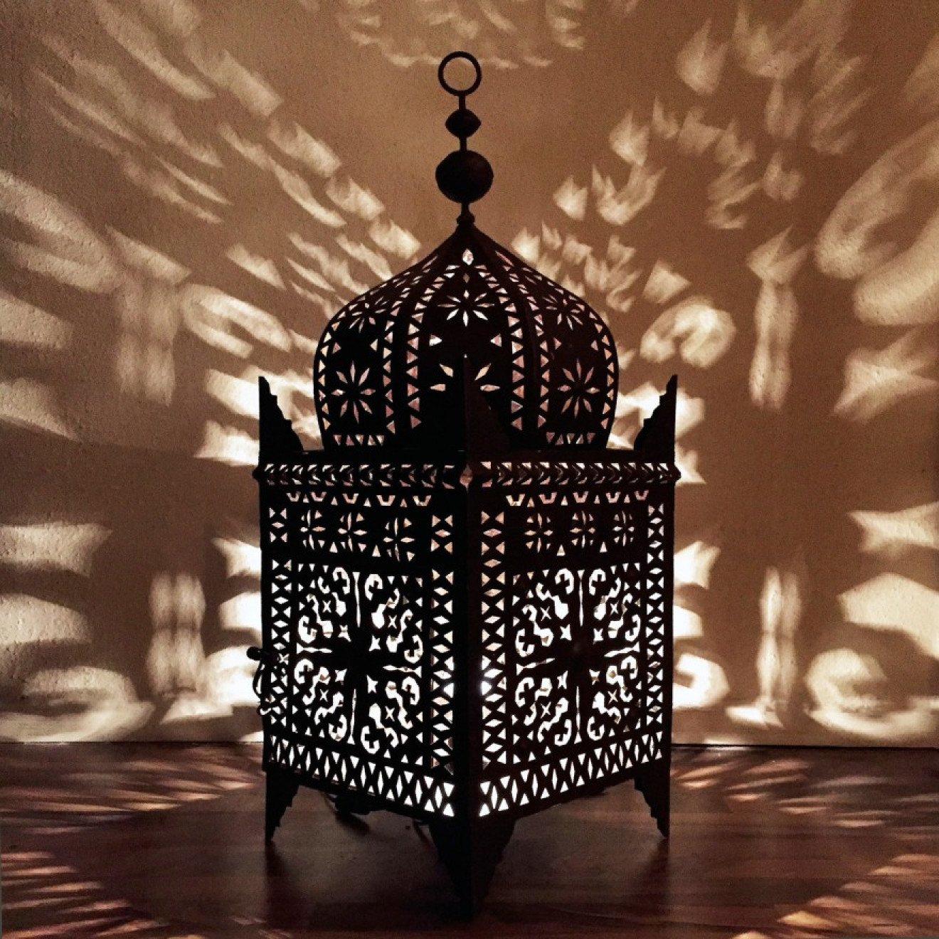 Orientalische Eisenlaterne JAMA H80cm