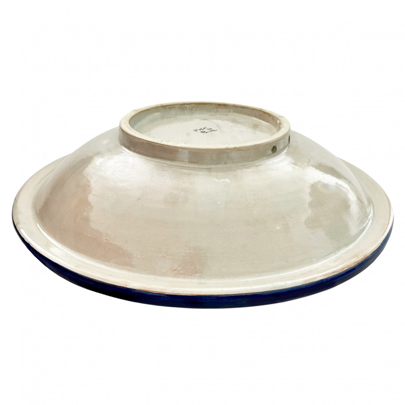 Schwere Keramik Schale aus FES blau-Weiß FES-016 Ø40cm