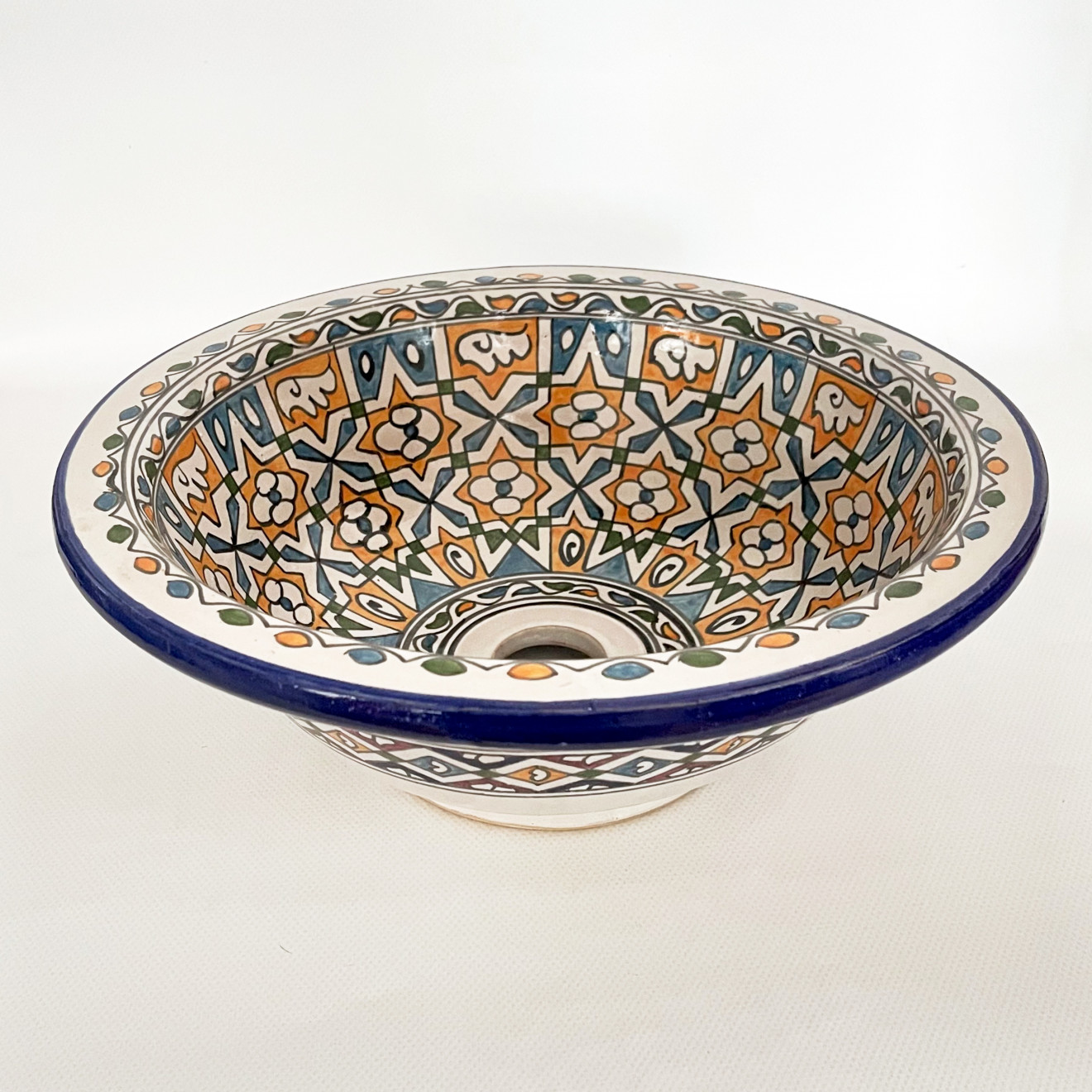 Keramik Waschbecken Bunt Ø35 cm